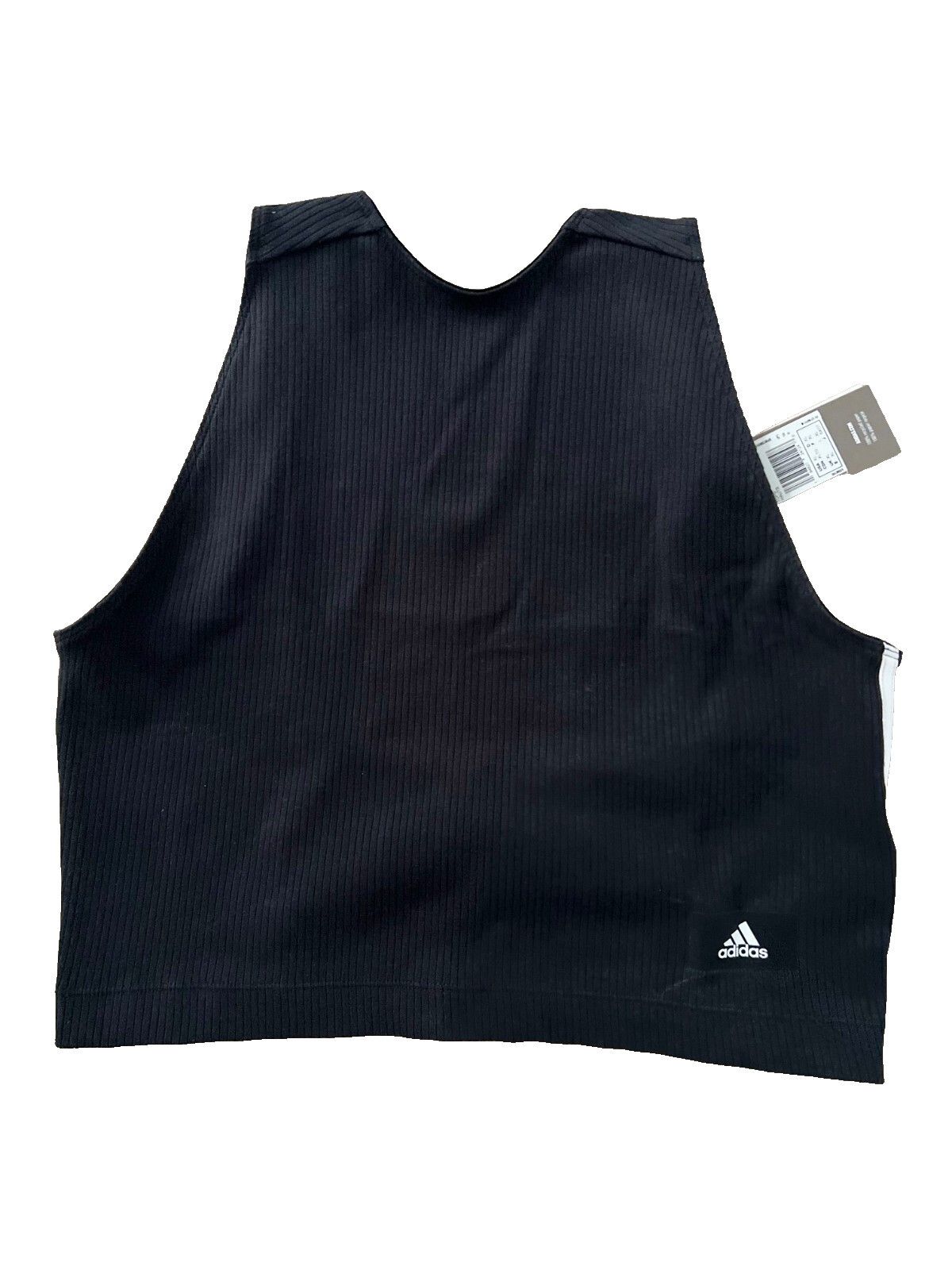 Calvin Klein Adidas H24179 Crop Zip Rib Tank Top Black ( XL ) Size XL / US 12-14 / IT 48-50 - 4 Thumbnail