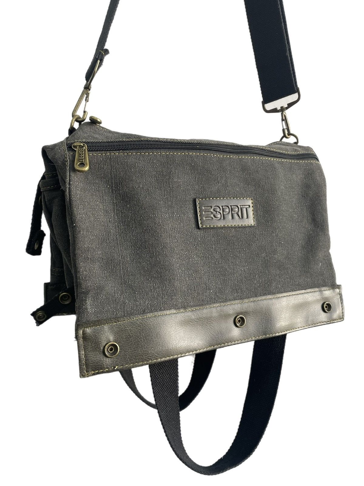 Diesel Diesel style grey canvas shoulder bag utility army y2k hype Size ONE SIZE - 2 Thumbnail