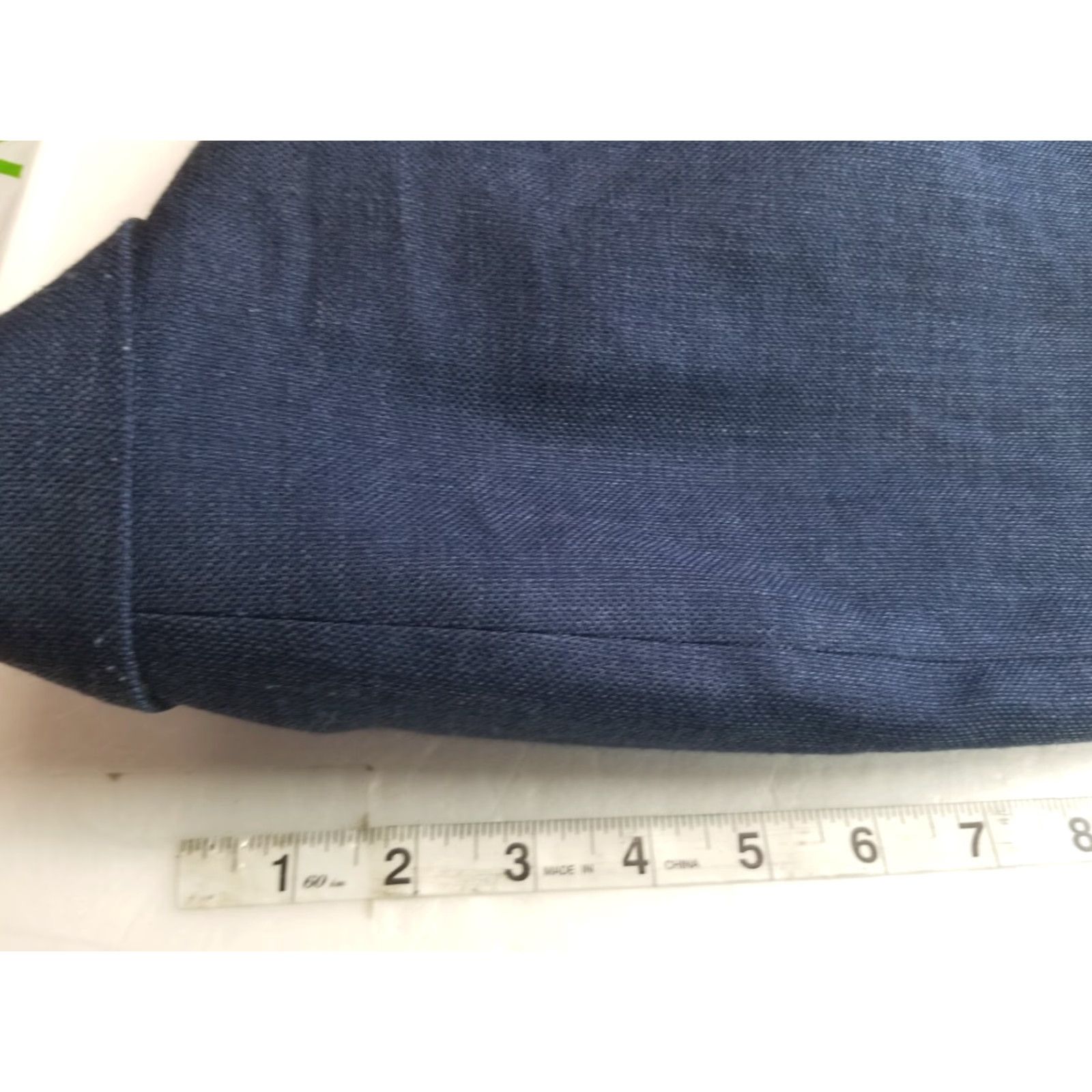 Vintage MICHAEL Michael Kors Men Blazer Solid Blue Linen Blend 42L 2-Button Size 42R - 5 Thumbnail