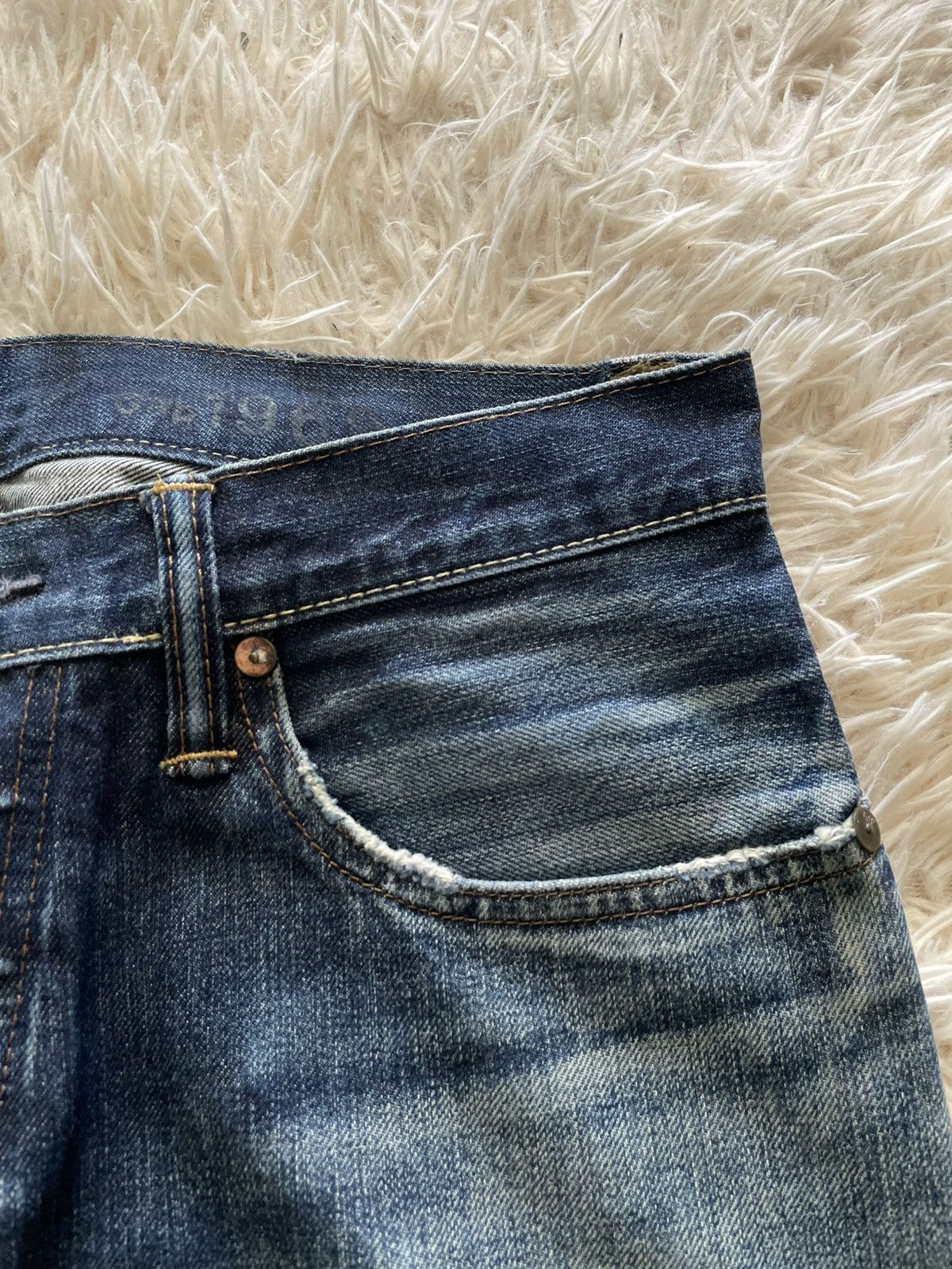 Gap Final Drop💥Rusty Distressed GAP 1969 Selvedge (UNI-04) Size US 32 / EU 48 - 7 Thumbnail