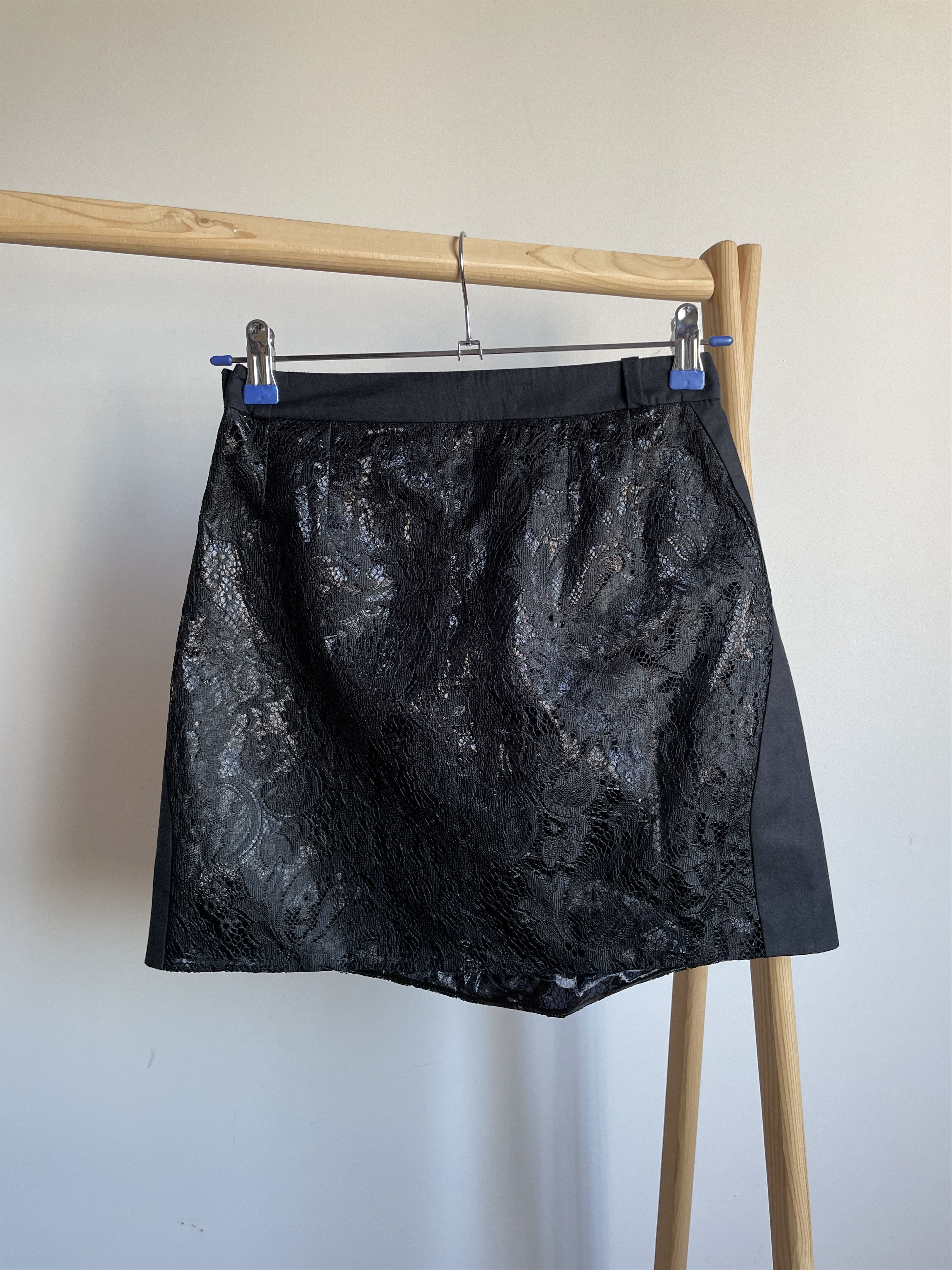 Balenciaga Balenciaga Nicolas Ghesquiere 2010 Lace Jacquard Mini Skirt Size 24" / US 00 / IT 34 - 2 Thumbnail