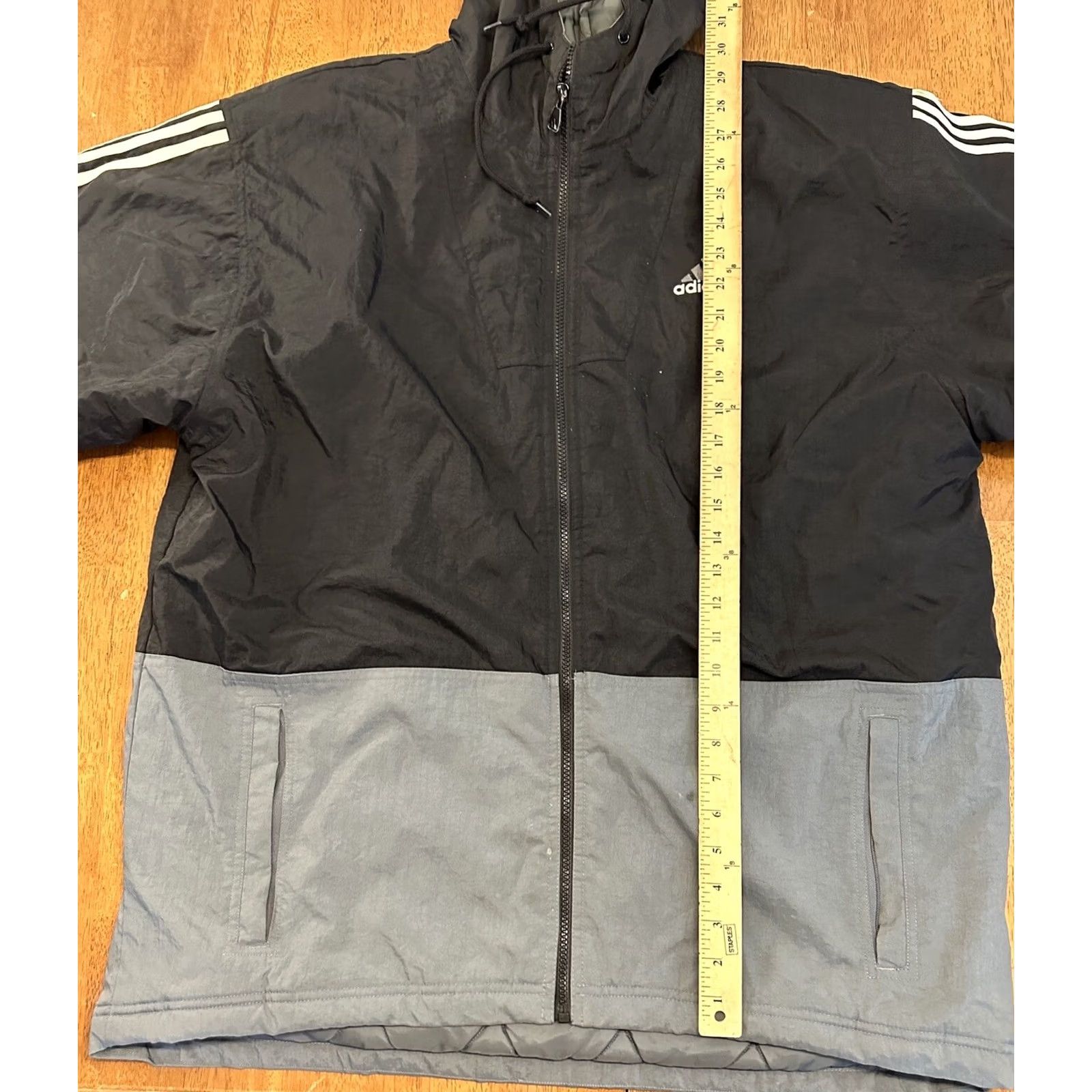 Adidas VINTAGE Adidas Coat Full Zip Ski Men L Black Puffer 90s Skiing Size US L / EU 52-54 / 3 - 5 Thumbnail