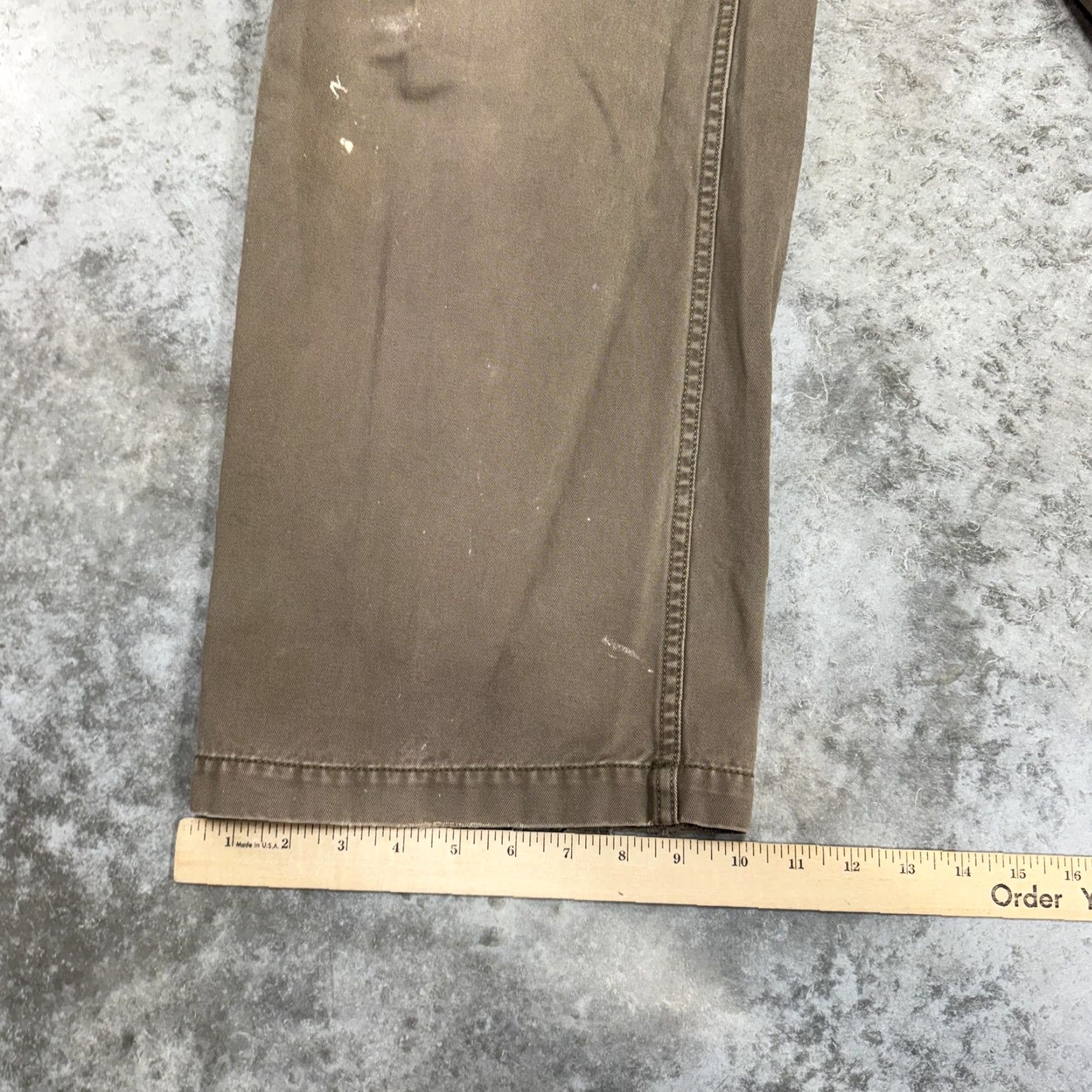 Gap GAP Cargo Pants Mens Brown Standard Cargo Workwear Utility Pockets Relaxed Twill Size US 33 - 8 Thumbnail