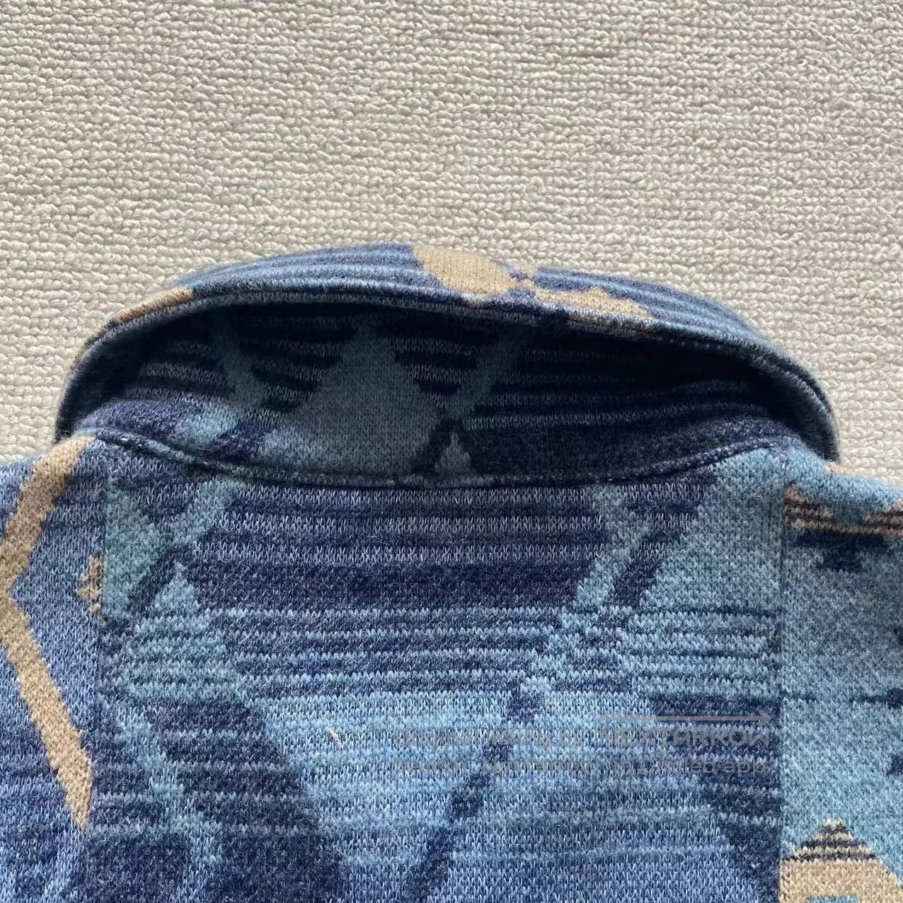 RRL Ralph Lauren Double RRL Navajo Vintage Indigo Shirt Jacket Women's. Size M / US 6-8 / IT 42-44 - 4 Thumbnail