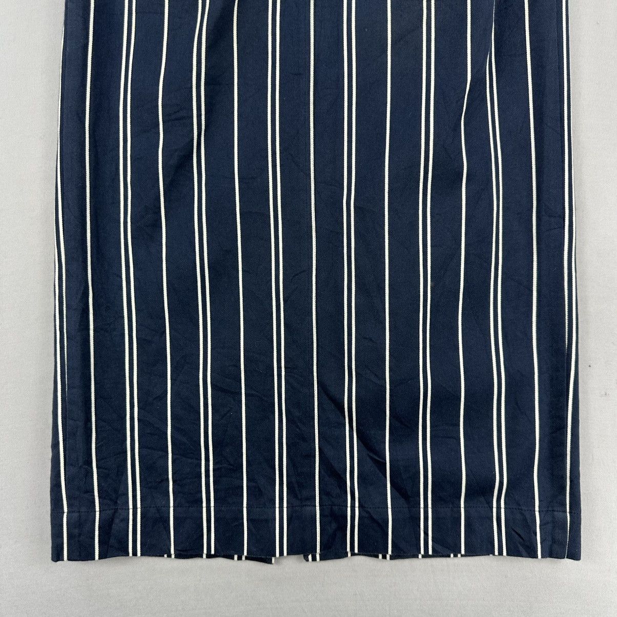 Phlannel Phlannel British Gurkha Maxi Skirt Ladies Blue Stripe Size 28" / US 6 / IT 42 - 9 Thumbnail