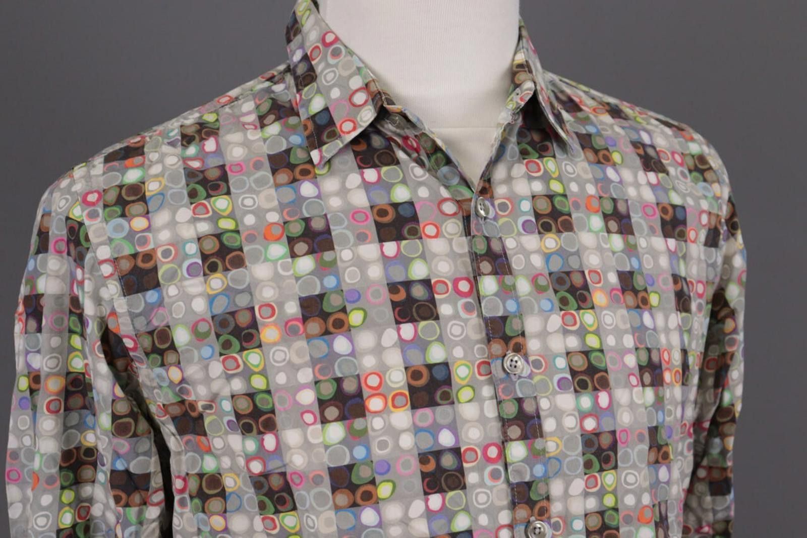 Desigual Desigual Regular Fit Multicolor Printet Shirt Sz L Size US L / EU 52-54 / 3 - 7 Thumbnail
