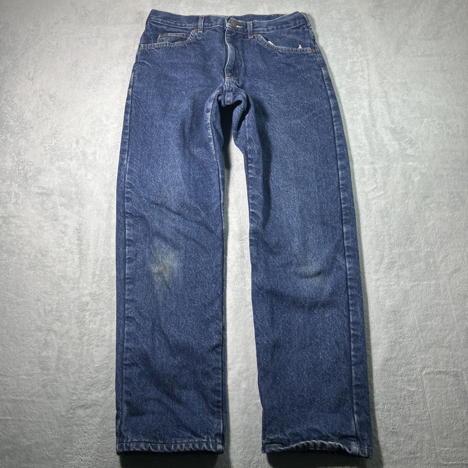 L.L. Bean USA LL Bean Flannel Lined Straight Jeans Mens 31x30 Plaid Size US 31 - 10 Thumbnail