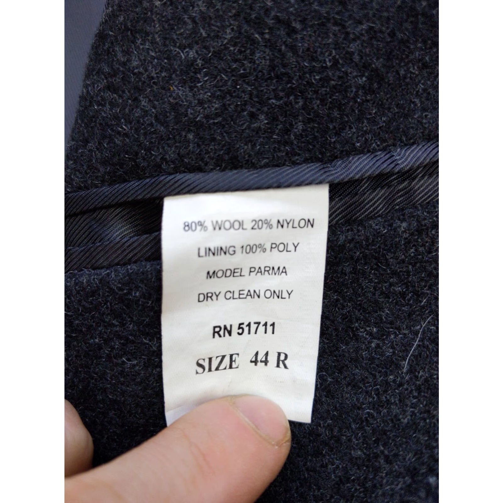Chaps Chaps Overcoat Mens 44R Black Wool Blend Topcoat Classic Formal Dress Coat Size US S / EU 44-46 / 1 - 6 Thumbnail