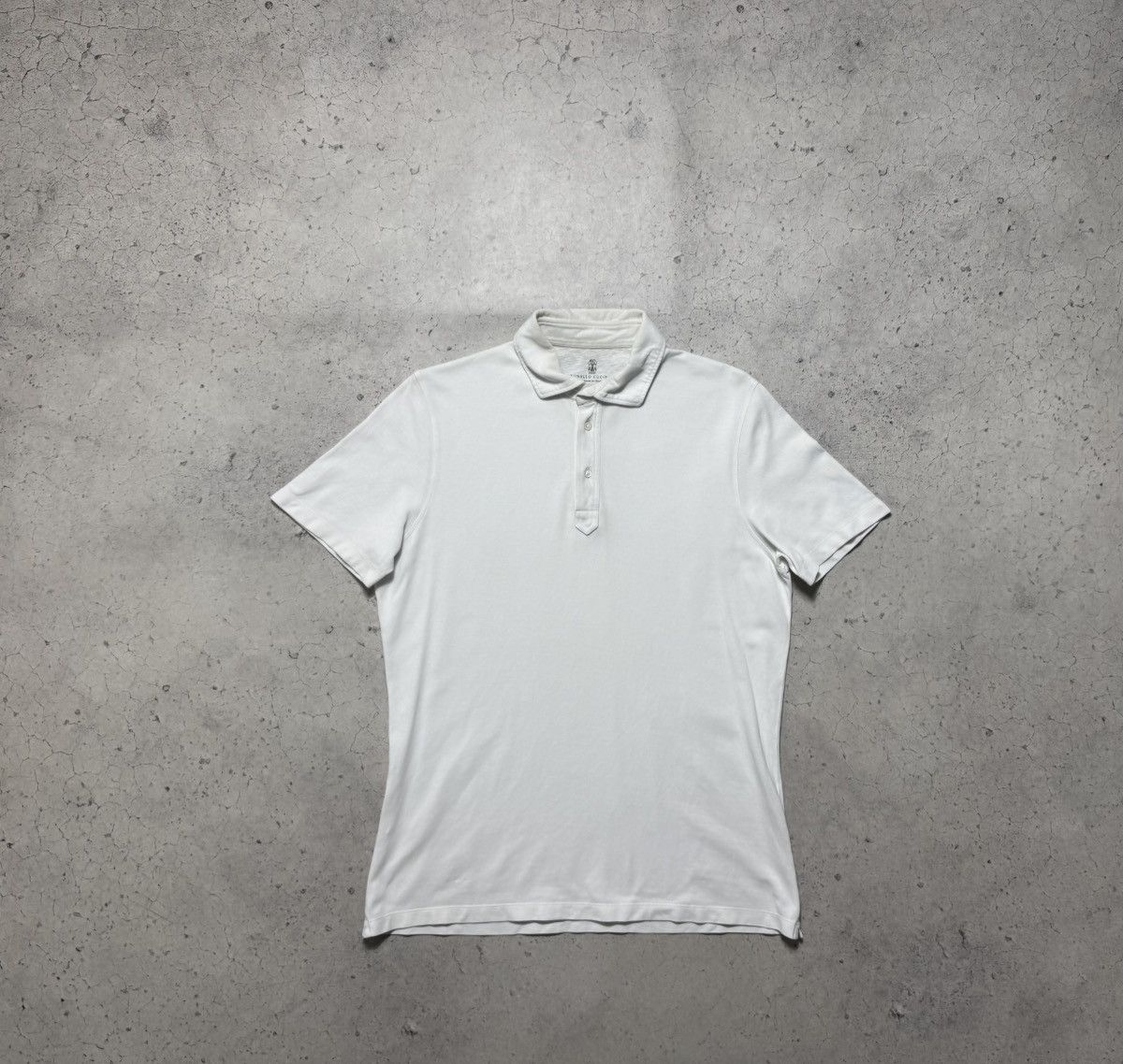 Brunello Cucinelli Brunello Cucinelli White Luxury Polo Shirt Size US M / EU 48-50 / 2 - 1 Thumbnail