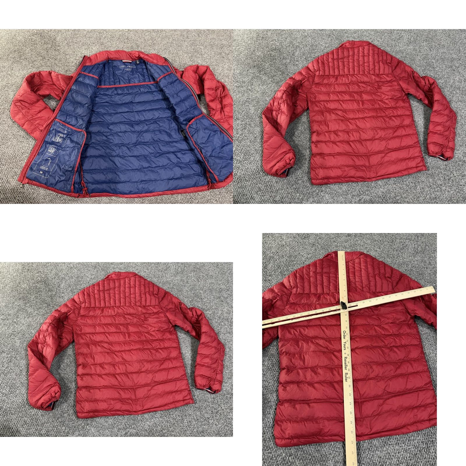 Tommy Hilfiger Tommy Hilfiger Jacket Mens S Red Down Packable Puffer Hooded Zip Nylon Shell Lined Size US S / EU 44-46 / 1 - 8 Thumbnail
