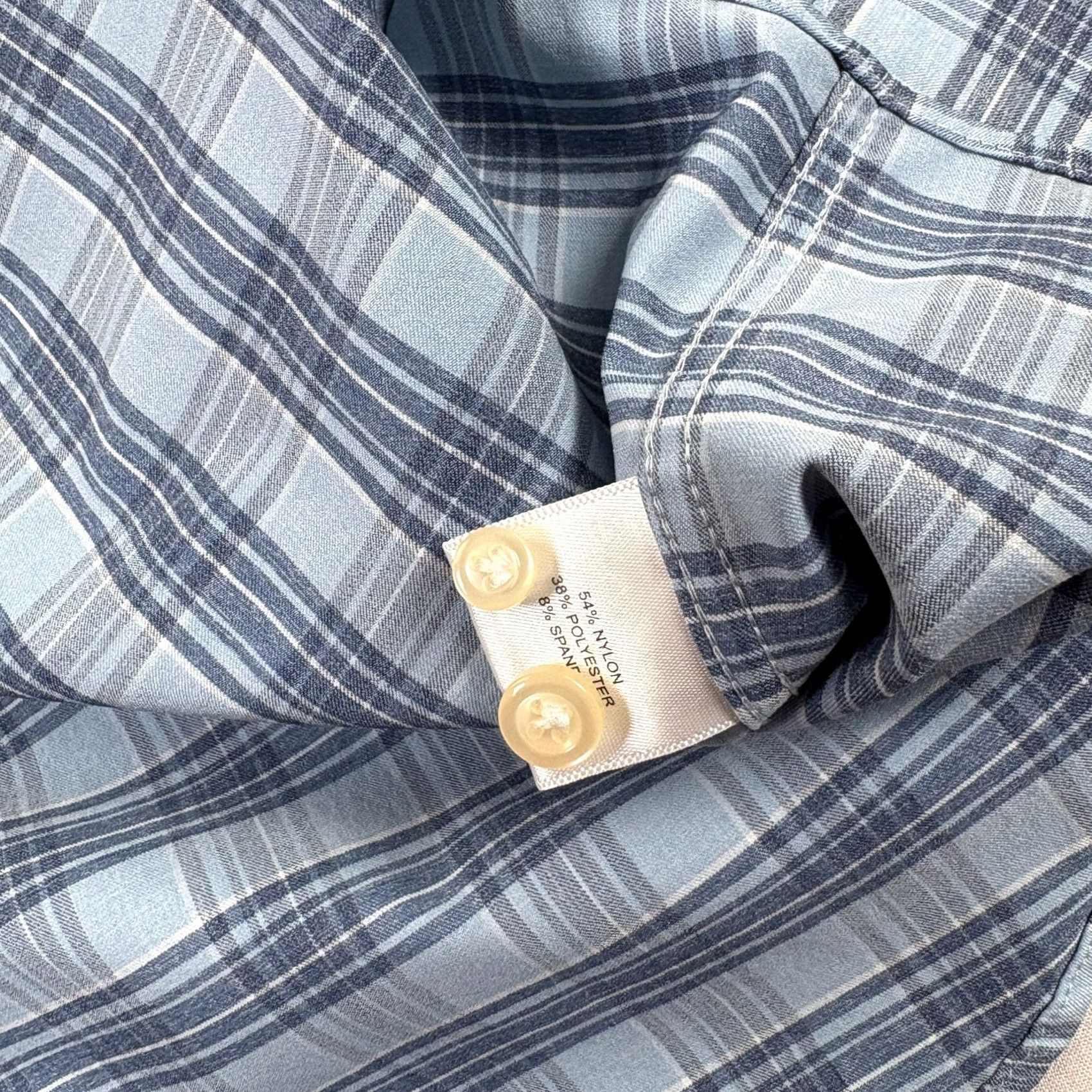 Peter Millar VINTAGE Peter Millar Shirt Mens Large Blue Crown Crafted Button Up Performance Stretch Size US L / EU 52-54 / 3 - 7 Thumbnail
