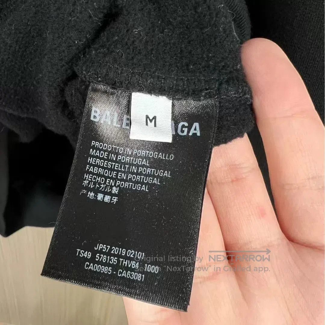 Balenciaga balenciaga black eco logo hoodie sweatshirt. Size US M / EU 48-50 / 2 - 7 Thumbnail