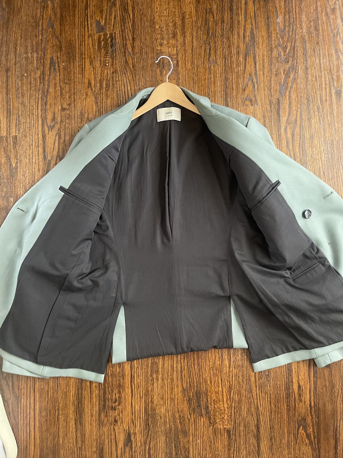 AMI AMI Teal/Blue/Green Mens Blazer L Size 42R - 2 Thumbnail