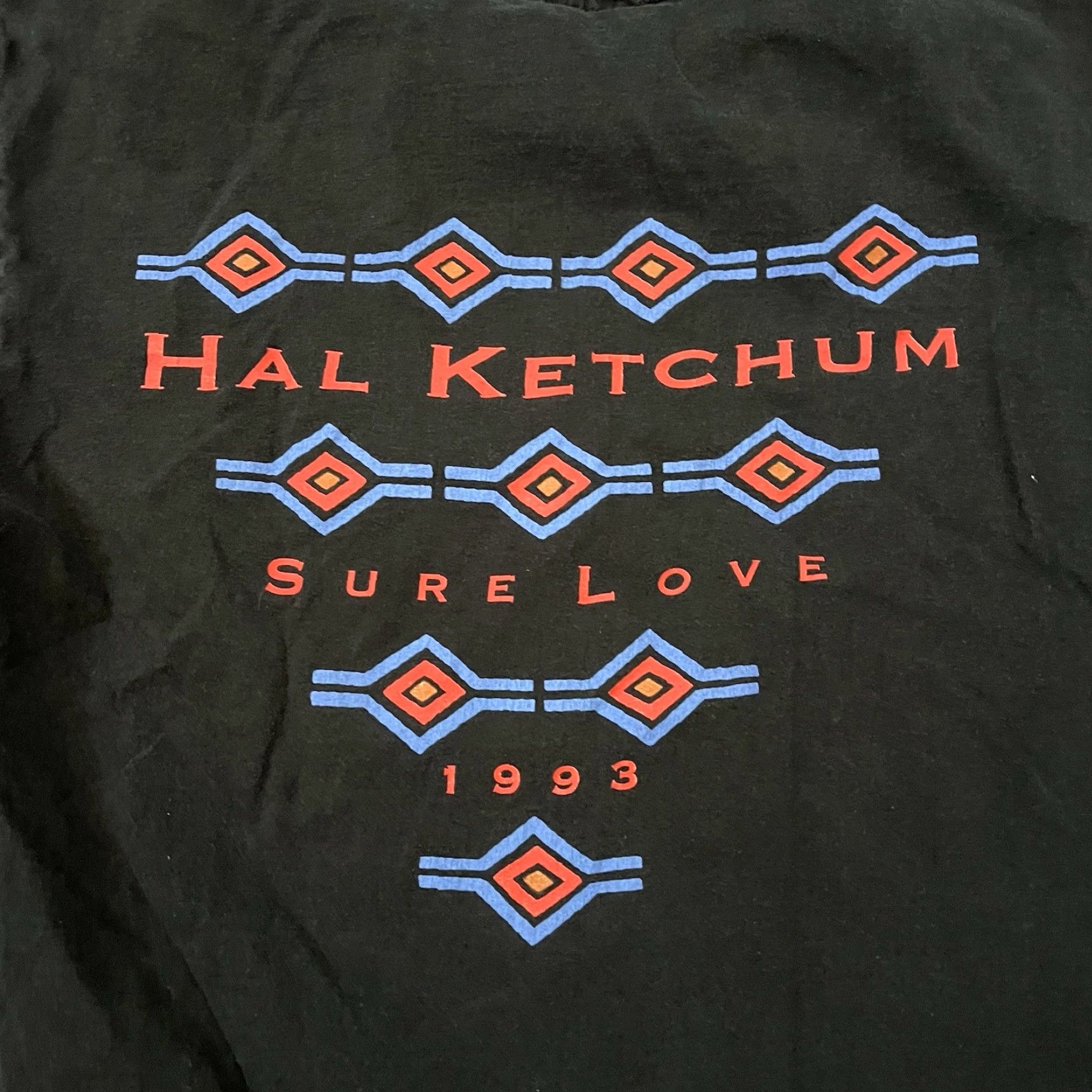 Hanes VINTAGE Hal Ketchum T-Shirt L Black 90s Country Band Tee 1992 Tour Mens Size US L / EU 52-54 / 3 - 4 Thumbnail