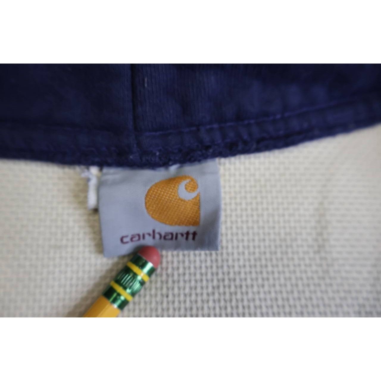 Carhartt Vtg Carhartt Workwear Jacket Navy Full Zip K129 Thermal Size US XXL / EU 58 / 5 - 6 Thumbnail