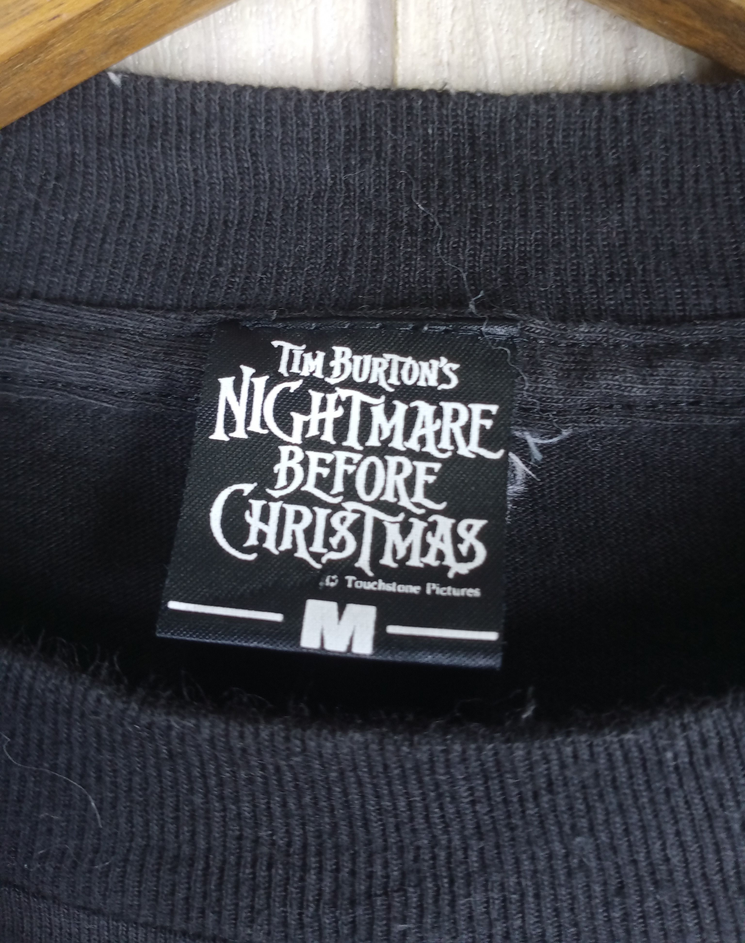 Expert Horror × Vintage Vintage 90s Tim Burton's Nightmare Before Christmas Tshirt Size US M / EU 48-50 / 2 - 5 Thumbnail