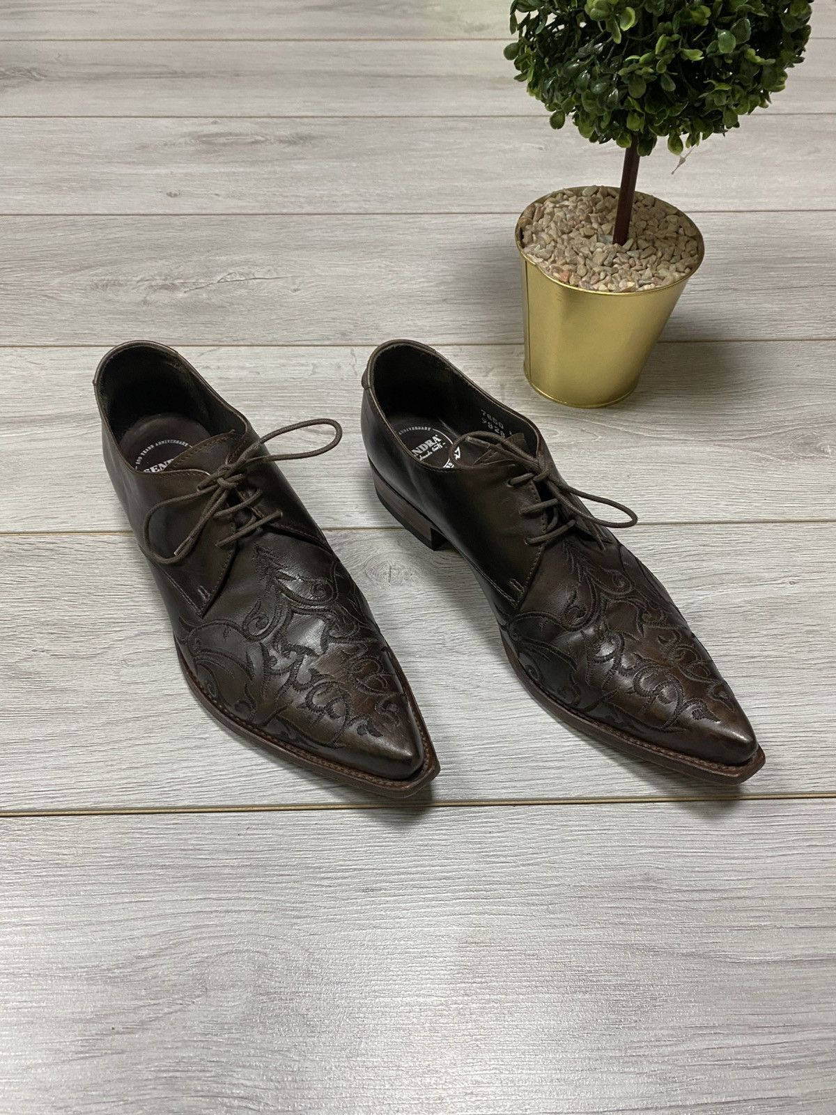 Sendra Sendra vintage patterns western leather boots shoes cowboy Size US 12.5 / EU 45-46 - 4 Thumbnail