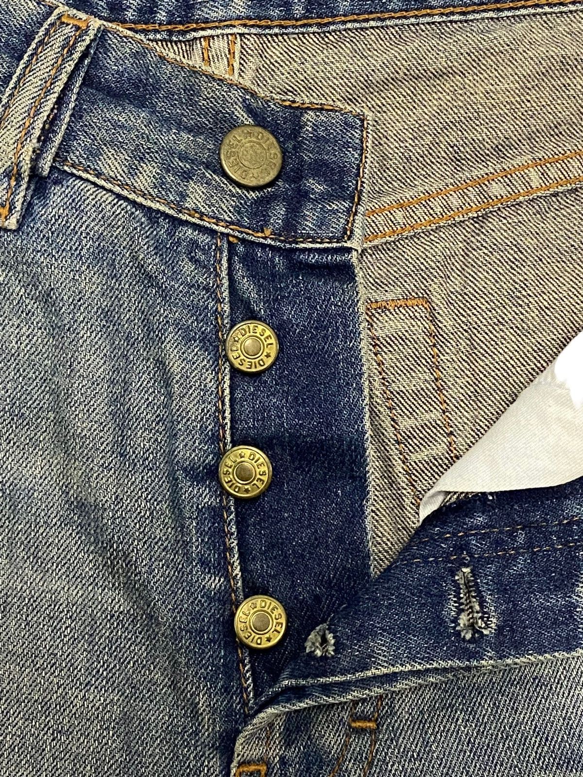 14th Addiction × Diesel Diesel Industry Denim Division Yellow Mud Washed Dirty Size US 29 - 16 Thumbnail