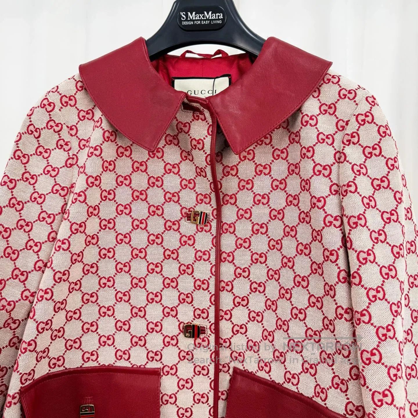 Gucci gucci red patterned denim jacket. Size S / US 4 / IT 40 - 3 Thumbnail