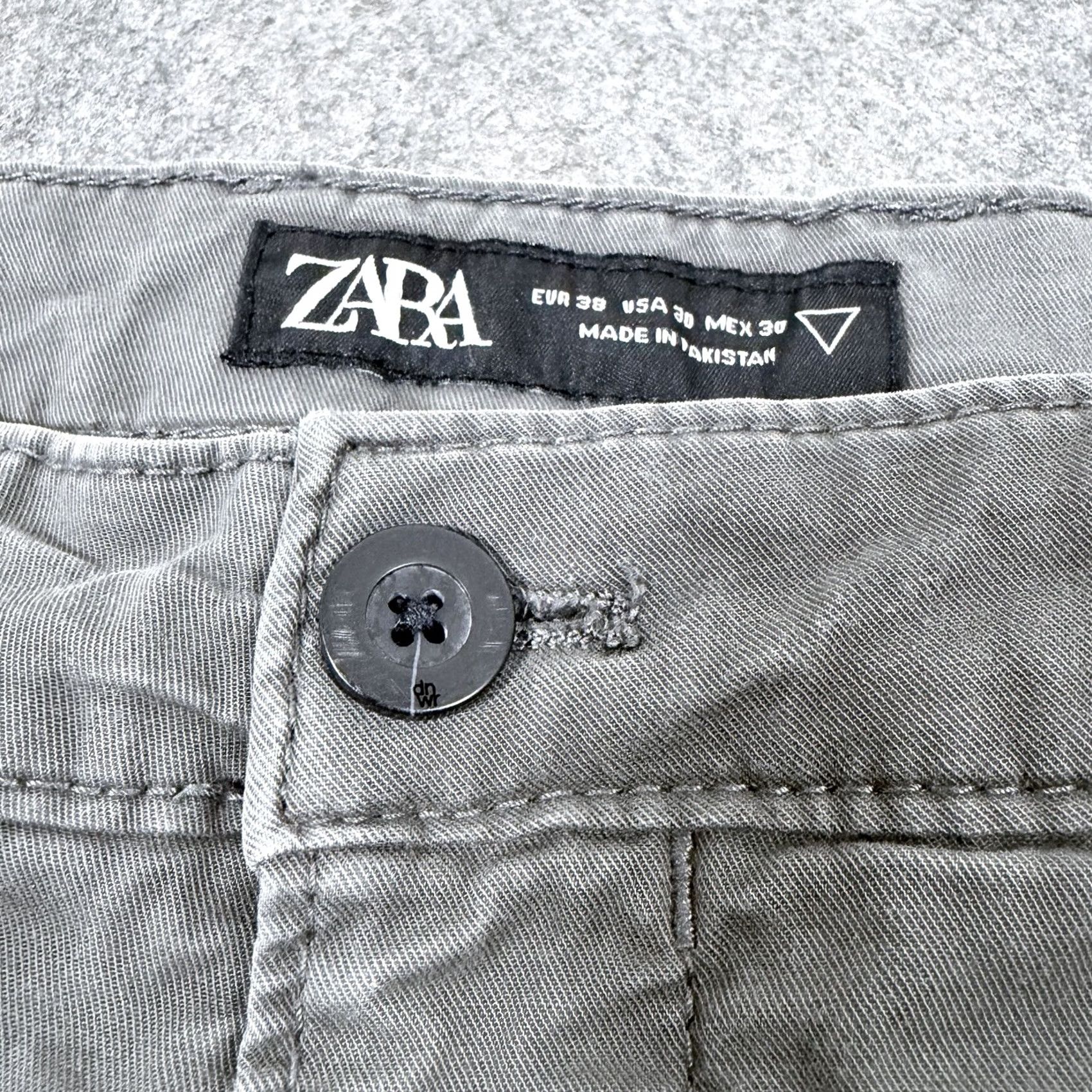 Zara Zara Slim Casual Stretch Chino Pant Men's Sz US 30 Gray Chino Slim Stretch Casual Pant Mens 30 Gray Size US 30 / EU 46 - 7 Thumbnail