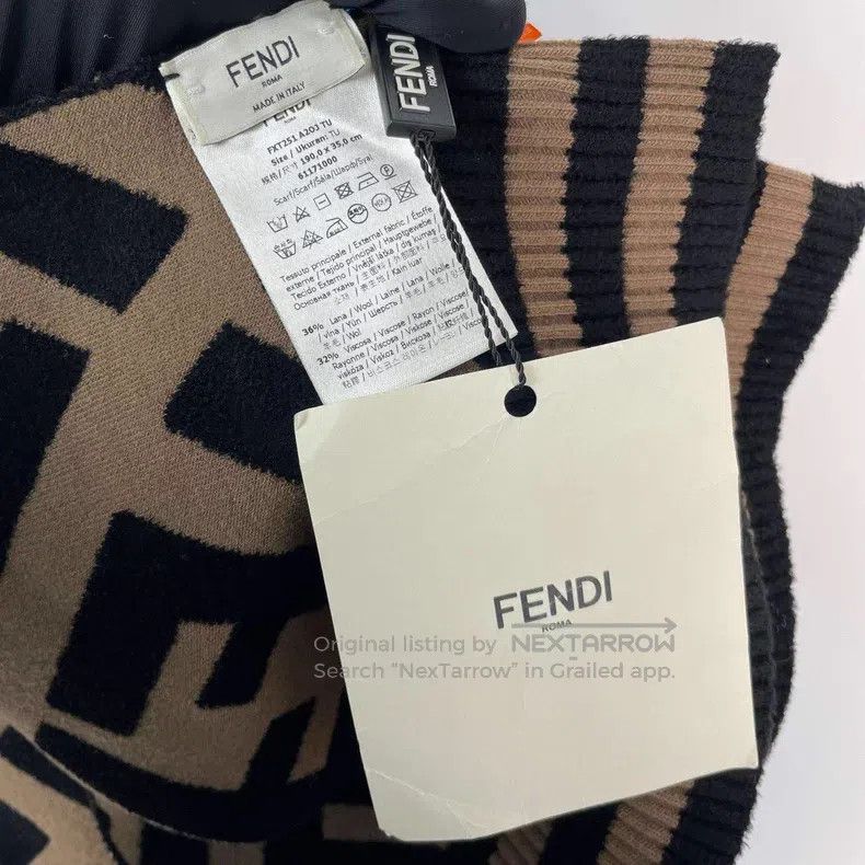 Fendi Fendi size 190*35cm Scarf with old flower pattern, 190*35 s Size ONE SIZE - 6 Thumbnail