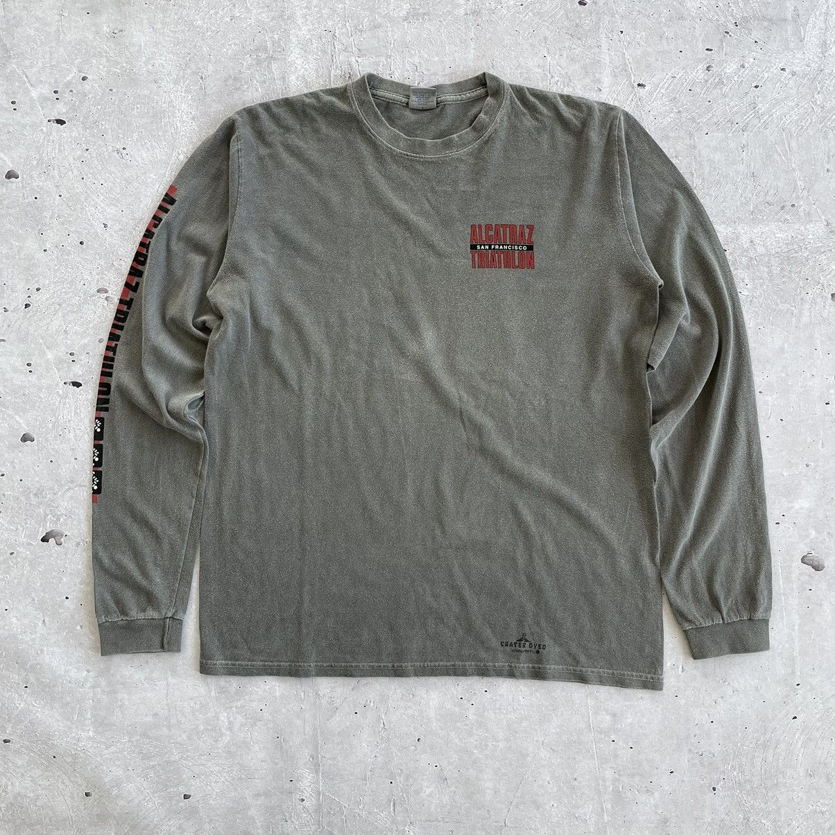 Other × Vintage Alcatraz San Francisco Triathlon Vintage Longsleeve T-Shirt Size US S / EU 44-46 / 1 - 4 Thumbnail