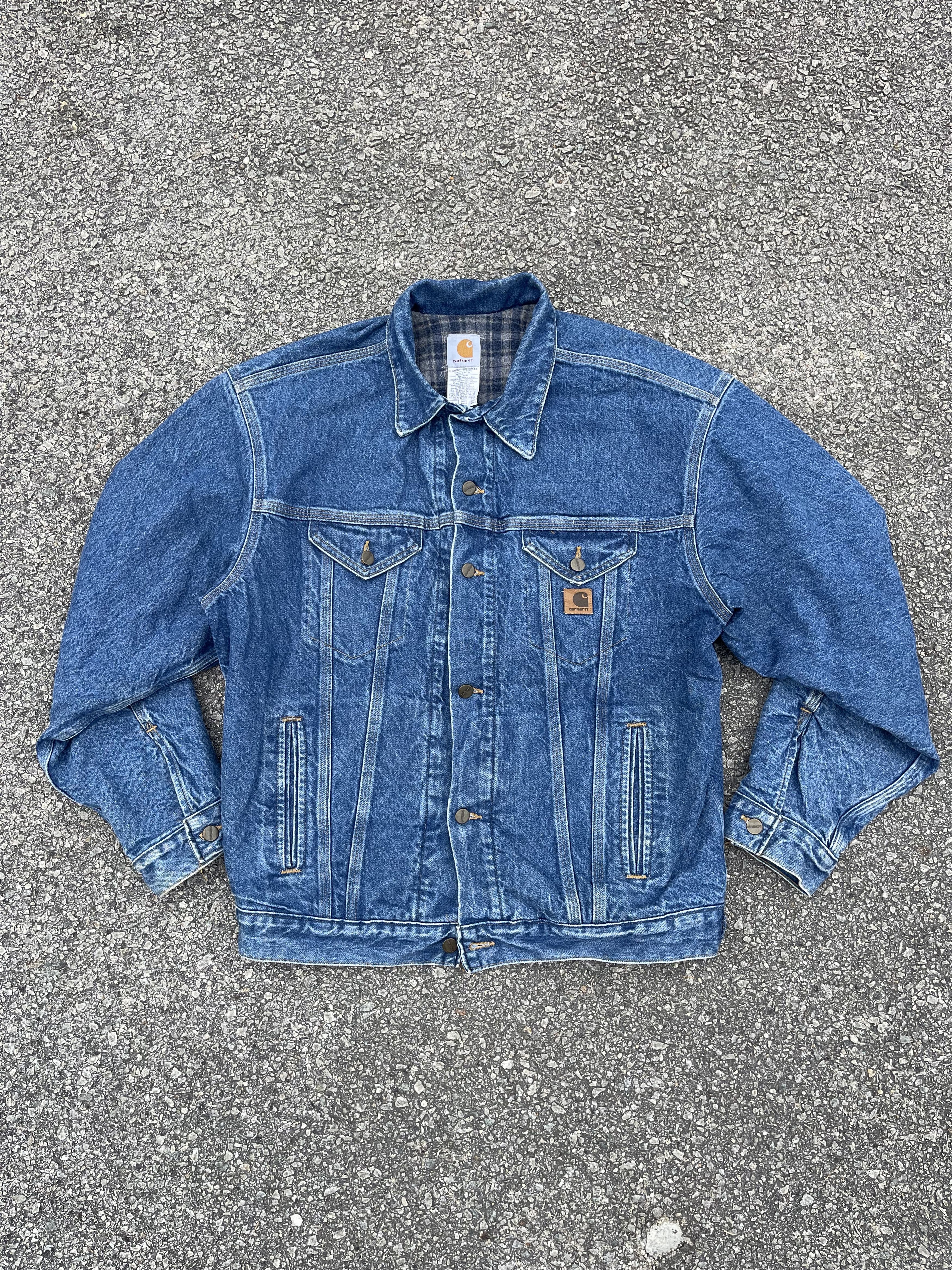 Carhartt × Vintage 90s Carhartt Denim Raw Blanket Linen Jacket Coat Size Large Size US L / EU 52-54 / 3 - 2 Thumbnail