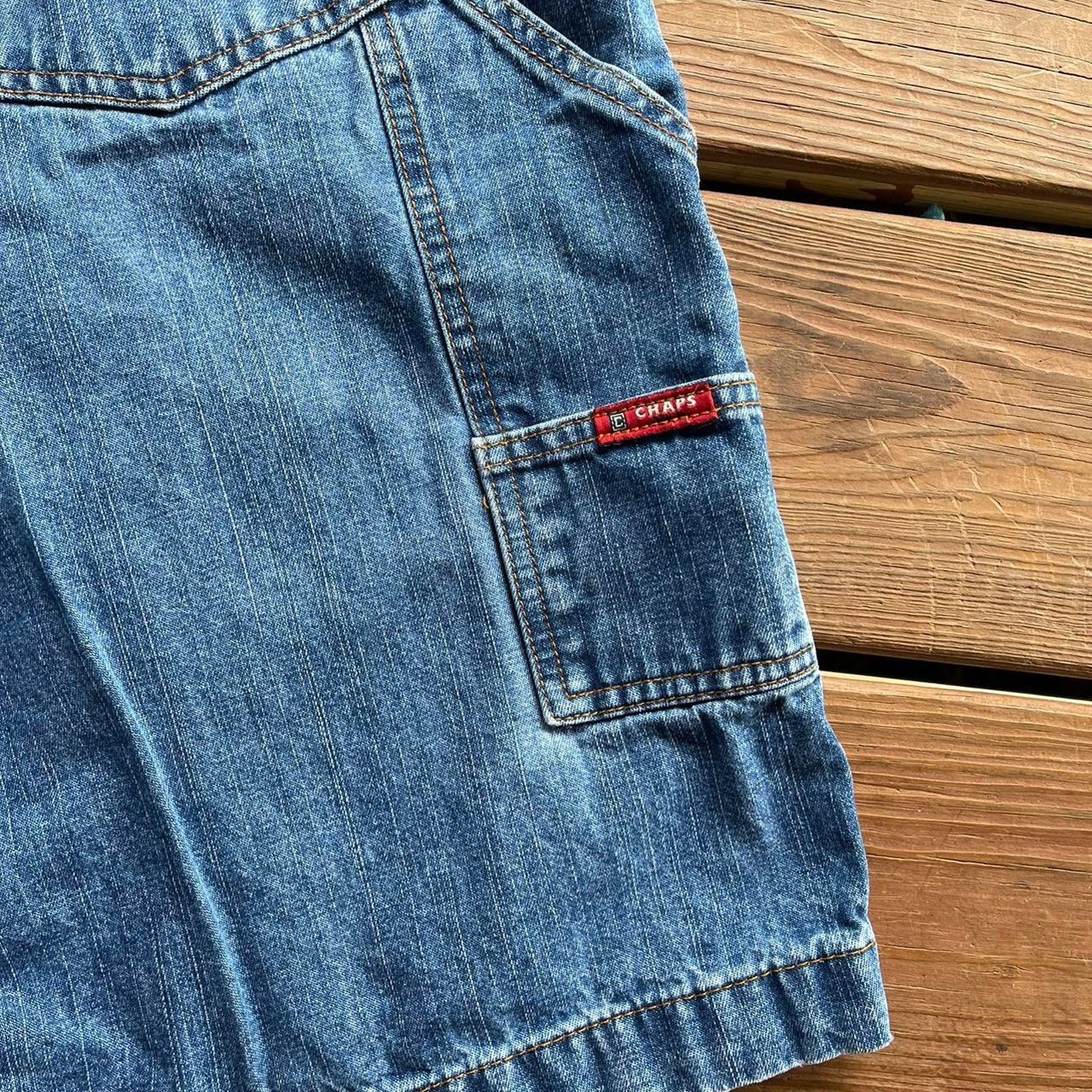 Chaps Vintage Baggy Chaps Denim Jorts Size US 36 / EU 52 - 4 Thumbnail