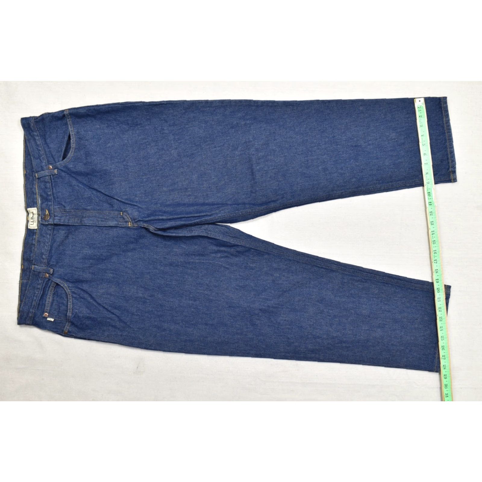 Vintage L.L. Bean Jeans Men 44x32 Blue 100% Cotton Denim Solid Straight Vintage No Size US 44 / EU 60 - 3 Thumbnail