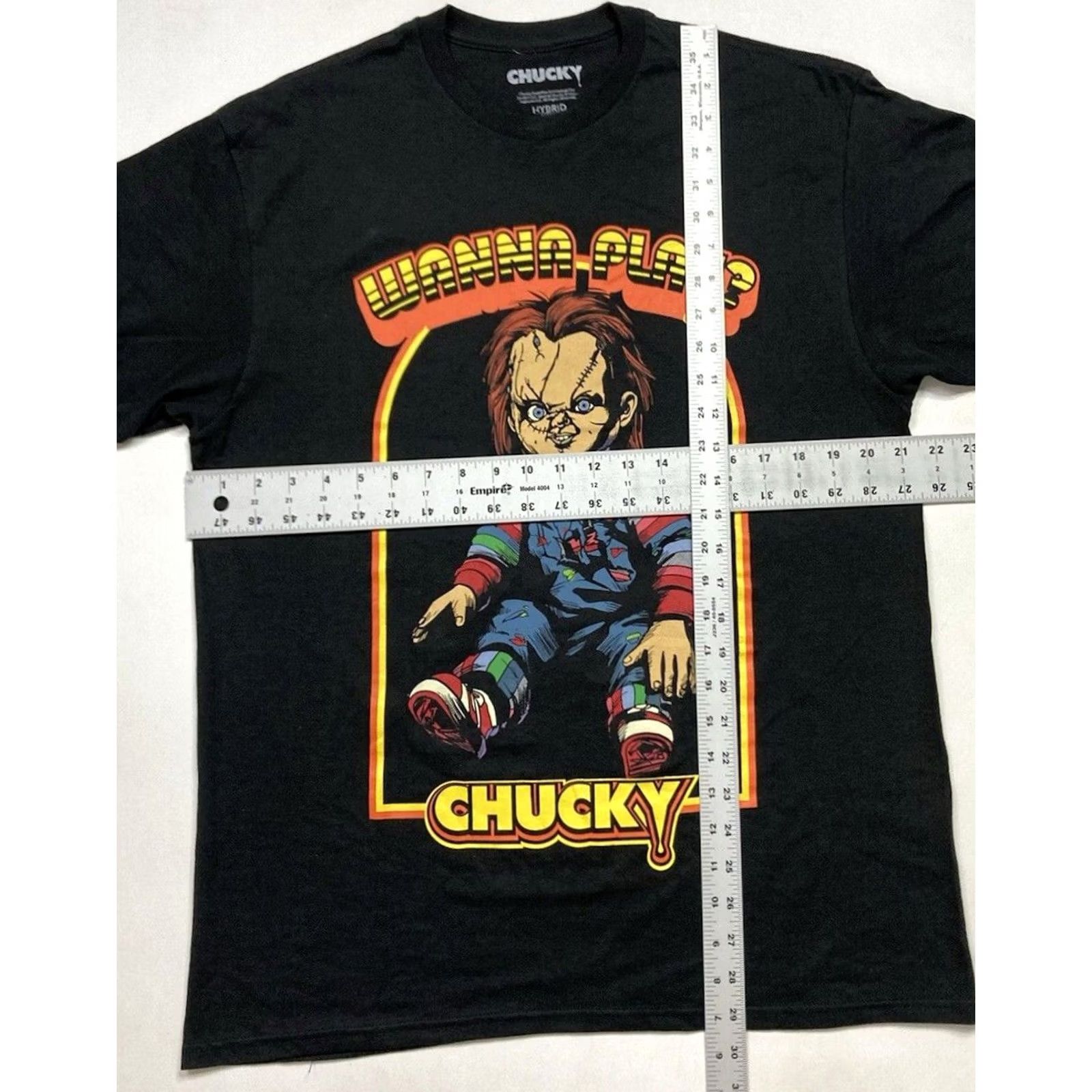Vintage Chucky Wanna Play Movie Graphic T-shirt Men Large Black Short Sleeve Size US L / EU 52-54 / 3 - 5 Thumbnail