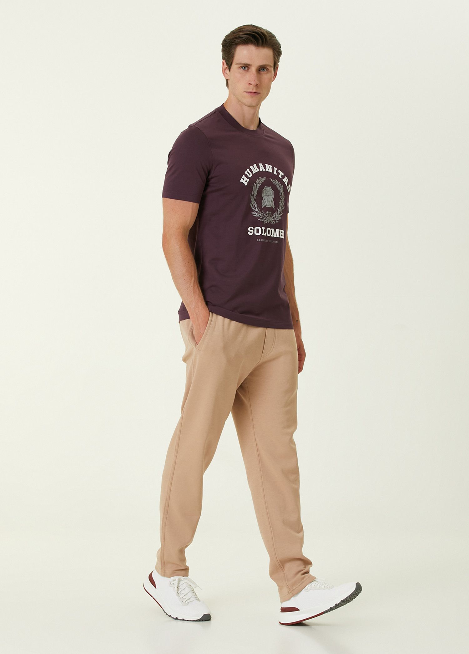 Brunello Cucinelli BRUNELLO CUCINELLI purple Humanitas logo t-shirt Small Size US S / EU 44-46 / 1 - 3 Thumbnail