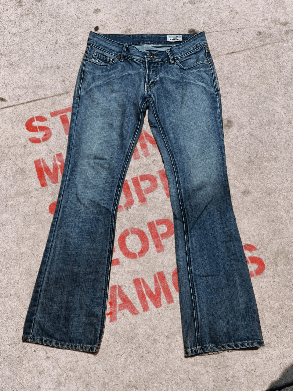 Diesel Diesel Cardiel Bootcut Jeans Slim Fit Stretch Low Rise Size 32" / US 10 / IT 46 - 1 Thumbnail