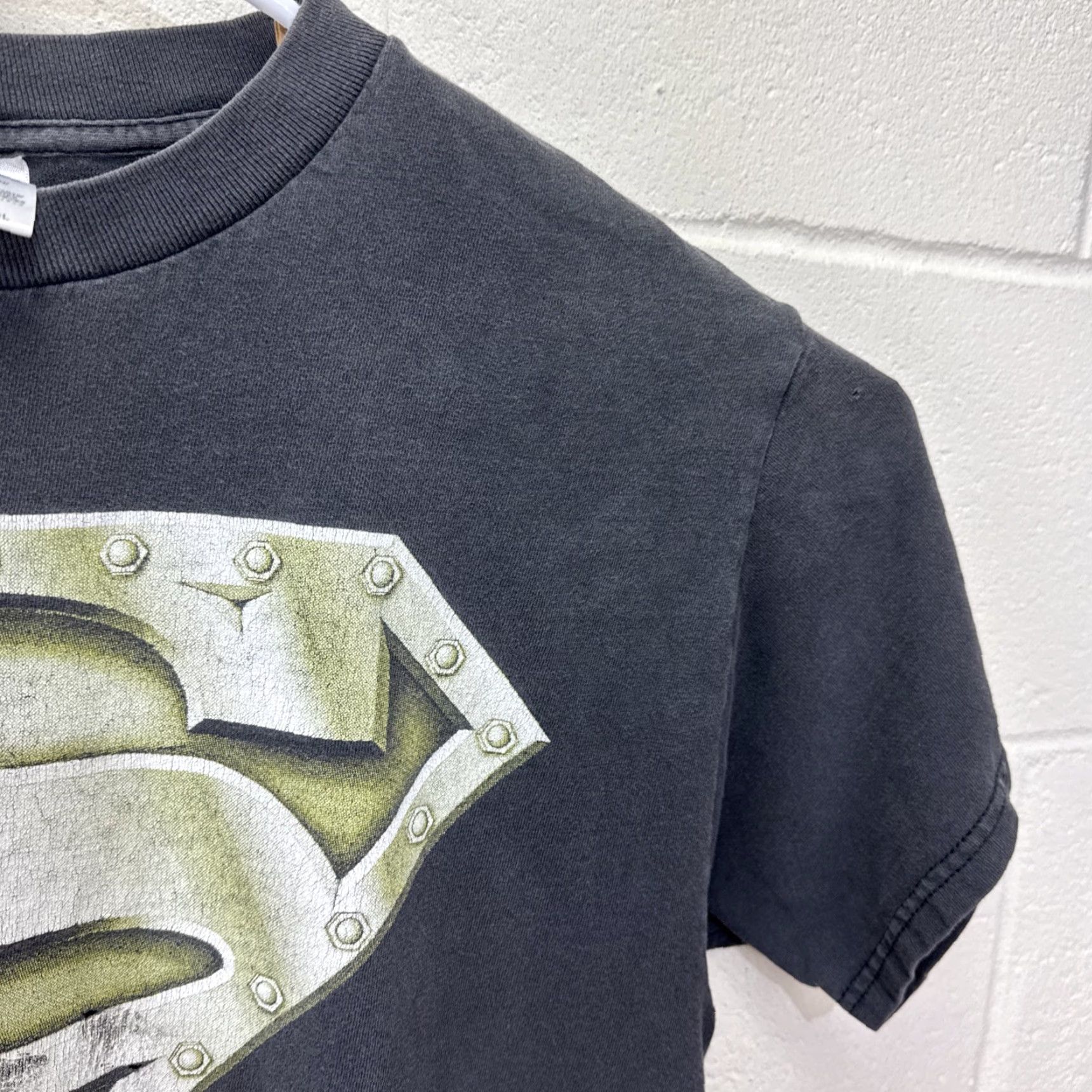 Tultex VINTAGE 1996 DC Comics Superman T-Shirt Size Large Black 90s Comics Men Size US L / EU 52-54 / 3 - 6 Thumbnail