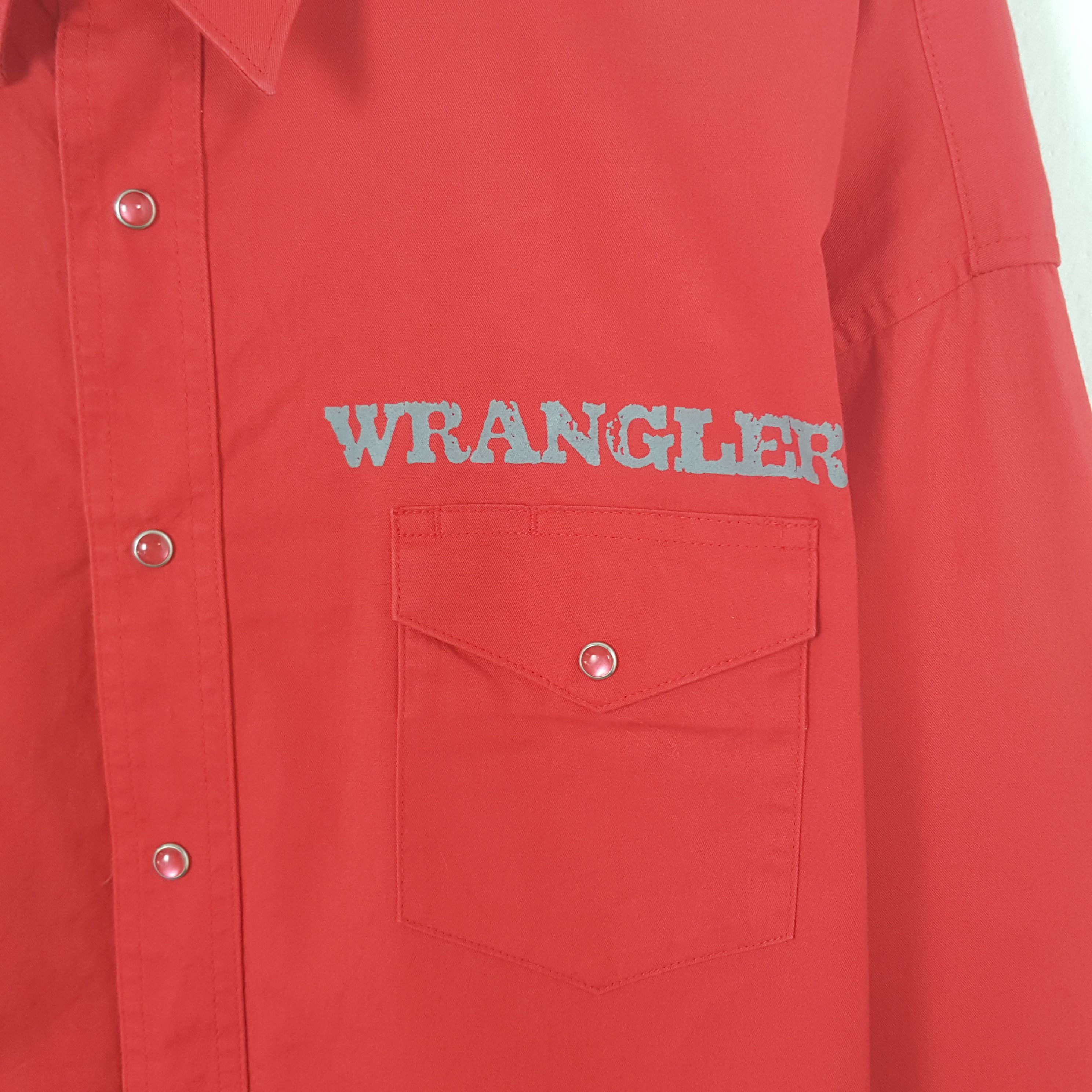 Japanese Brand × Vintage × Wrangler Vintage Wrangler Japan Worker Button Up Shirt C276N61 Size US XXL / EU 58 / 5 - 4 Thumbnail