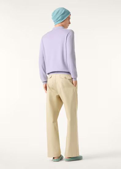 Loro Piana os11x0226 FAQ9447 Sergio Polo Shirt in Iced Violet Size US M / EU 48-50 / 2 - 5 Thumbnail