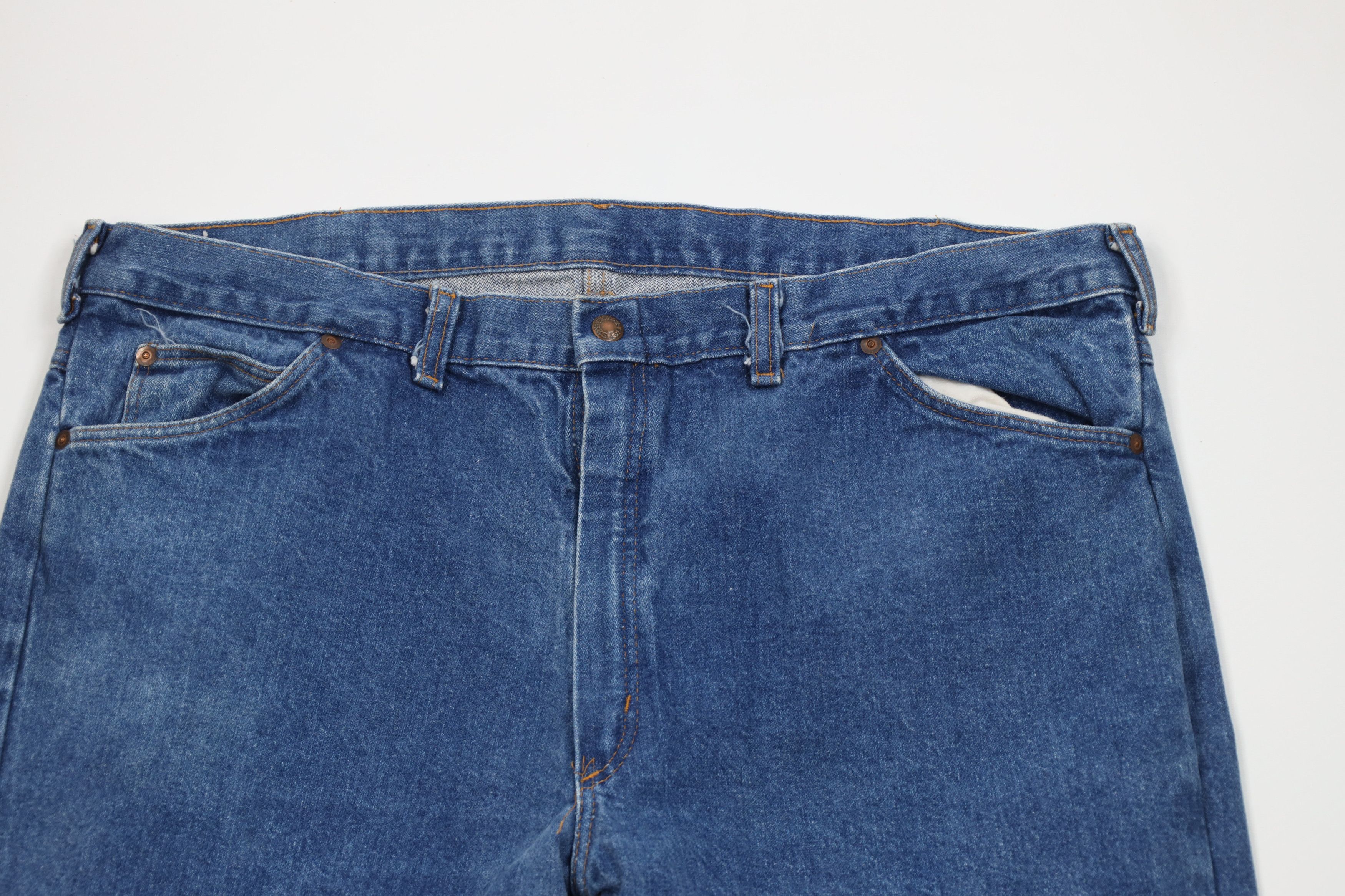 Vintage Vintage 70s Streetwear Straight Leg Denim Jeans Blue USA Size US 40 / EU 56 - 2 Thumbnail