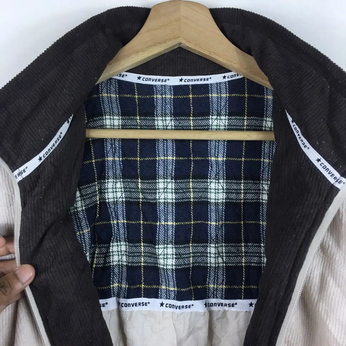 Converse Vtg CONVERSE USA Fleece Jacket Parka Trench Outdoor Sweater Size US L / EU 52-54 / 3 - 2 Thumbnail