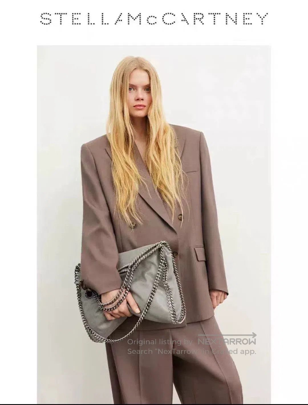 Stella McCartney Stella McCartney Gray Chain Shoulder Bag. Size ONE SIZE - 1 Thumbnail
