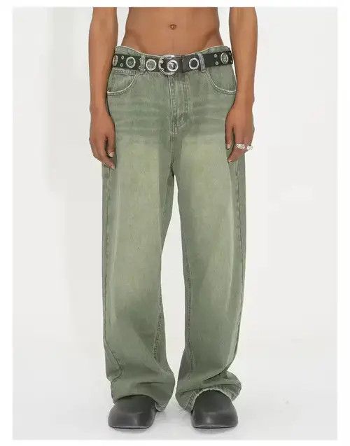 Designer × Japanese Brand × Vintage distressed washed y2k baggy pants Size US 32 / EU 48 - 2 Thumbnail