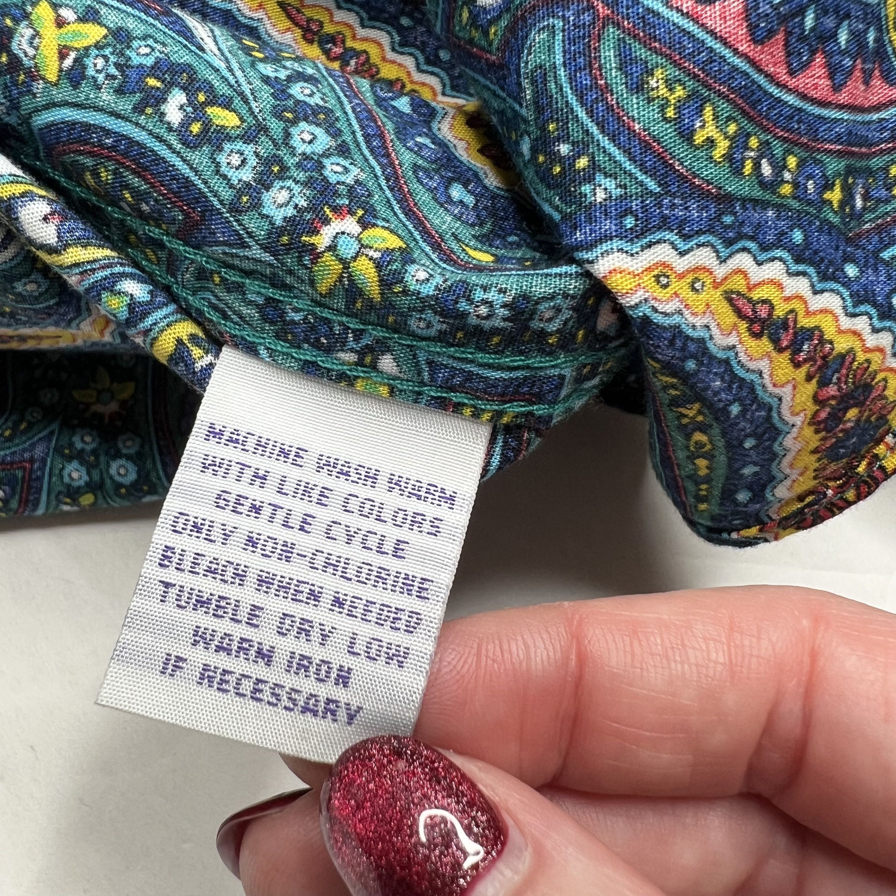 Alan Flusser Alan Flusser Bold Colorful Vibrant Paisley Shirt Size US L / EU 52-54 / 3 - 11 Thumbnail