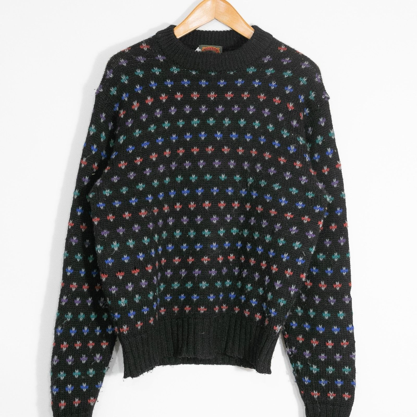 Boston Traders Vintage 90s Boston Traders Speckled Wool Sweater Mens Large Size US L / EU 52-54 / 3 - 2 Thumbnail