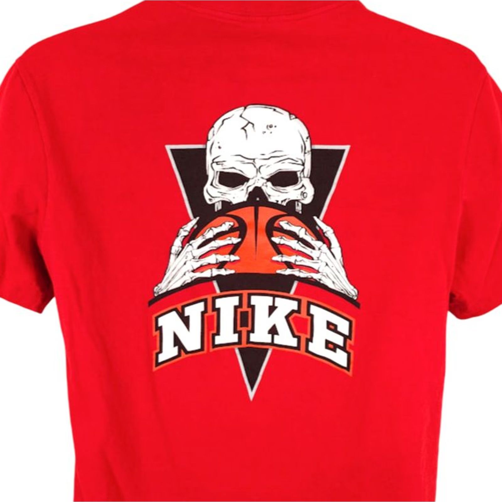 Nike Nike Basketball T Shirt Mens Medium Red FRENZY Skull Streetwear Size US M / EU 48-50 / 2 - 2 Thumbnail