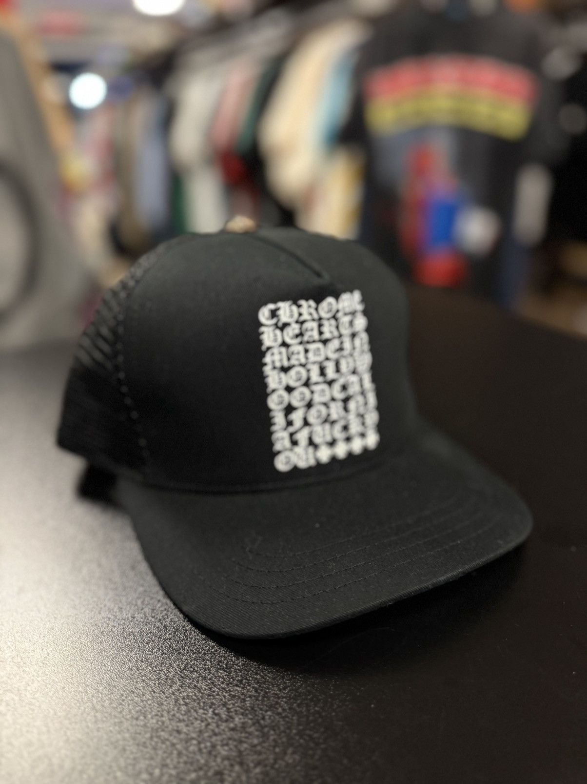 Chrome Hearts Chrome Hearts Script Hat SnapBack Black Size ONE SIZE - 3 Thumbnail