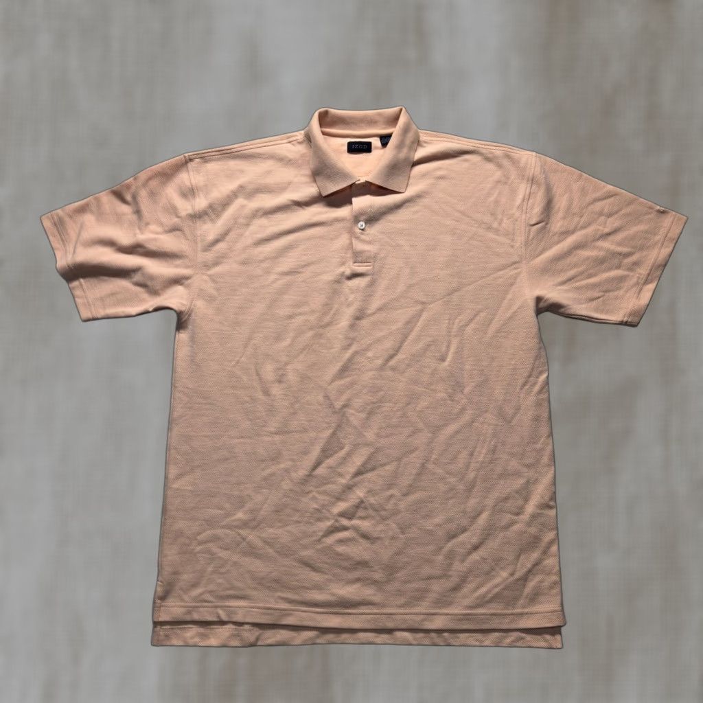 Izod VINTAGE IZOD Polo Shirt Short Sleeve Adult Men's Large Pink Casual All Seasons Size US L / EU 52-54 / 3 - 1 Thumbnail