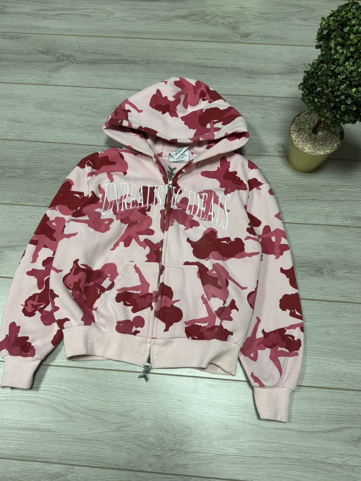 Named Collective Named Collective Unrealistic Ideals camo zip monogram hoodie Size US S / EU 44-46 / 1 - 2 Thumbnail