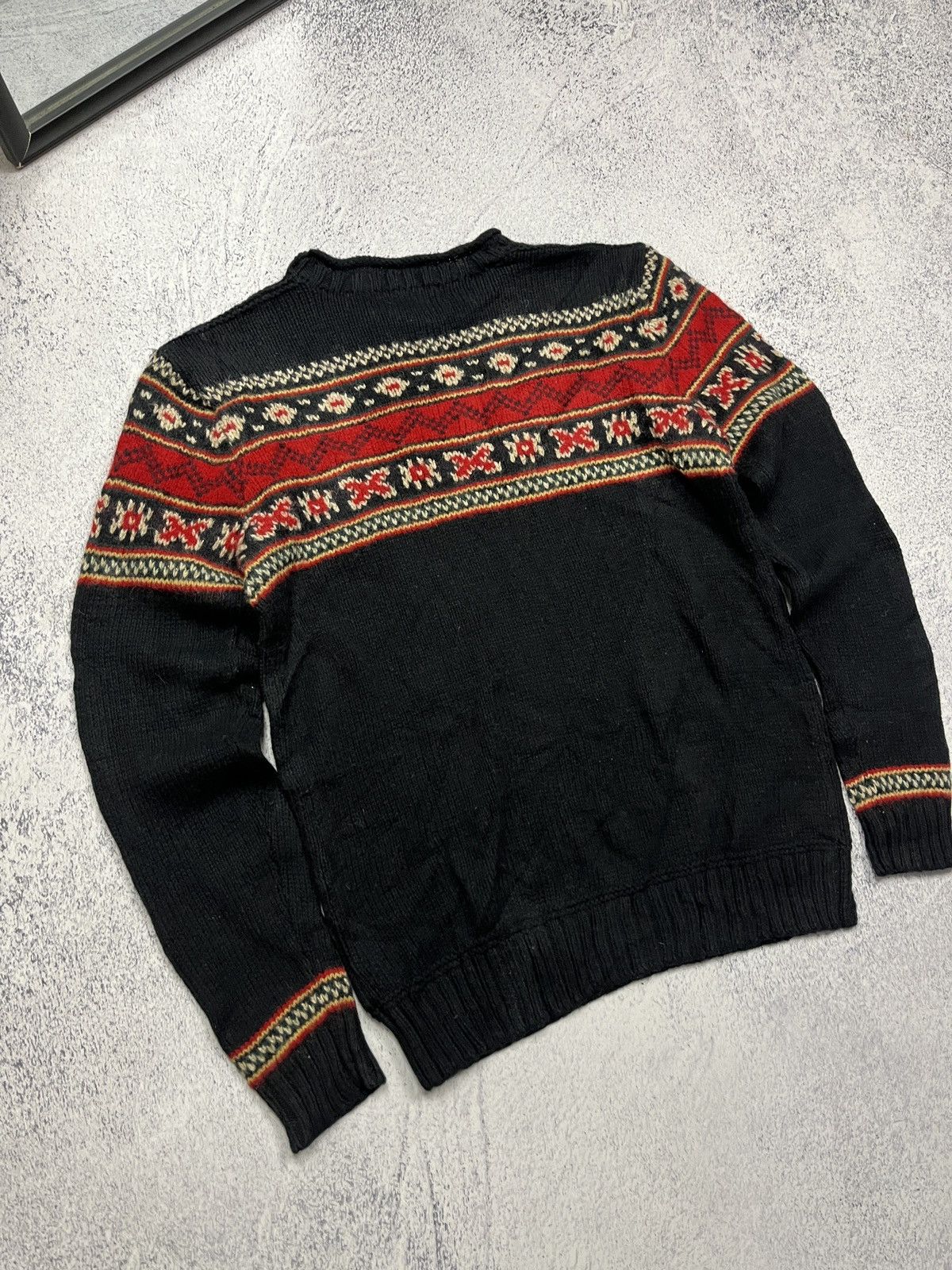 Polo Ralph Lauren Polo Ralph Lauren Fair Isle Nordic Cotton Wool Knit Sweater Size US XS / EU 42 / 0 - 12 Thumbnail