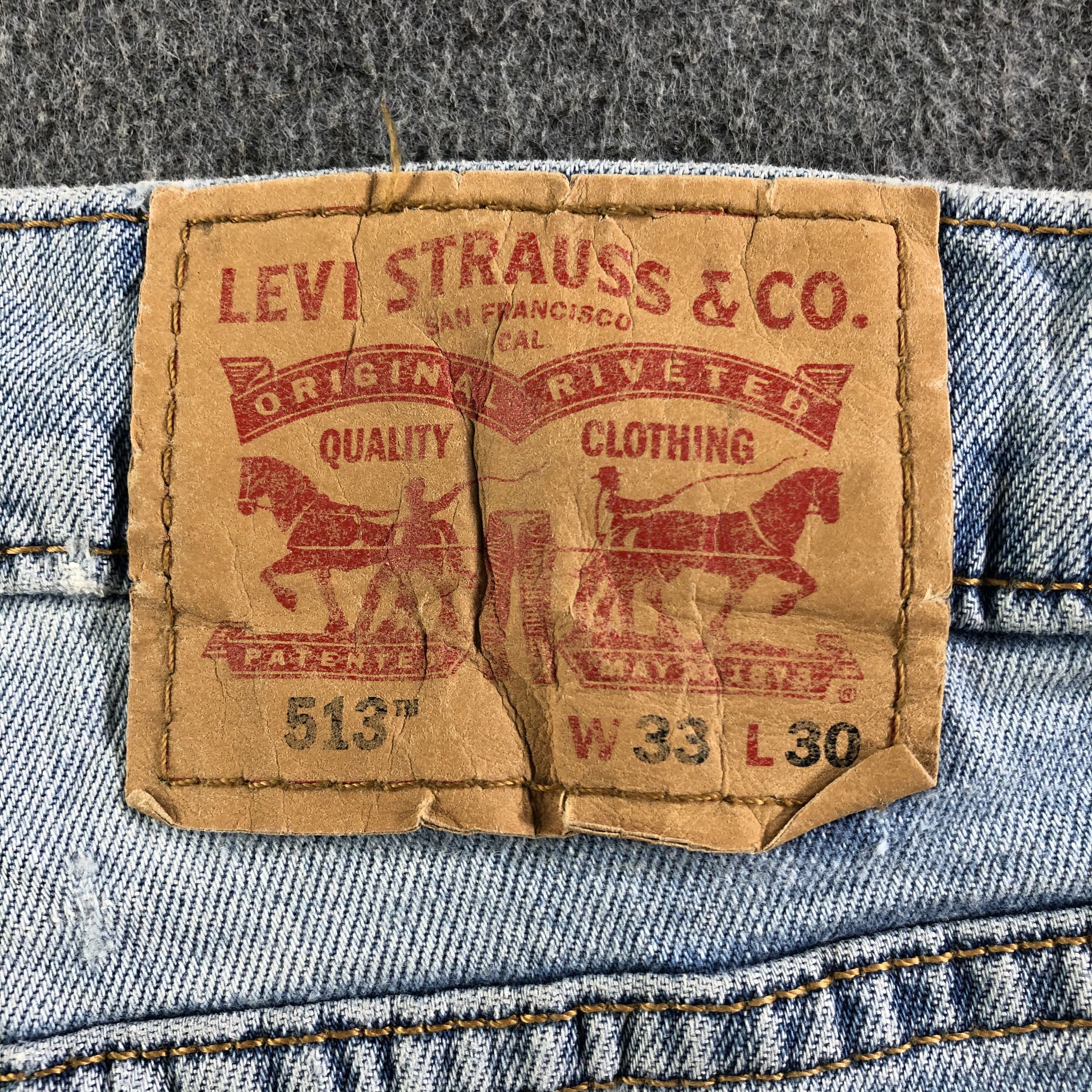 Levi's Vintage Light Wash Levis 513 Jeans-J4336 Size US 34 / EU 50 - 5 Thumbnail