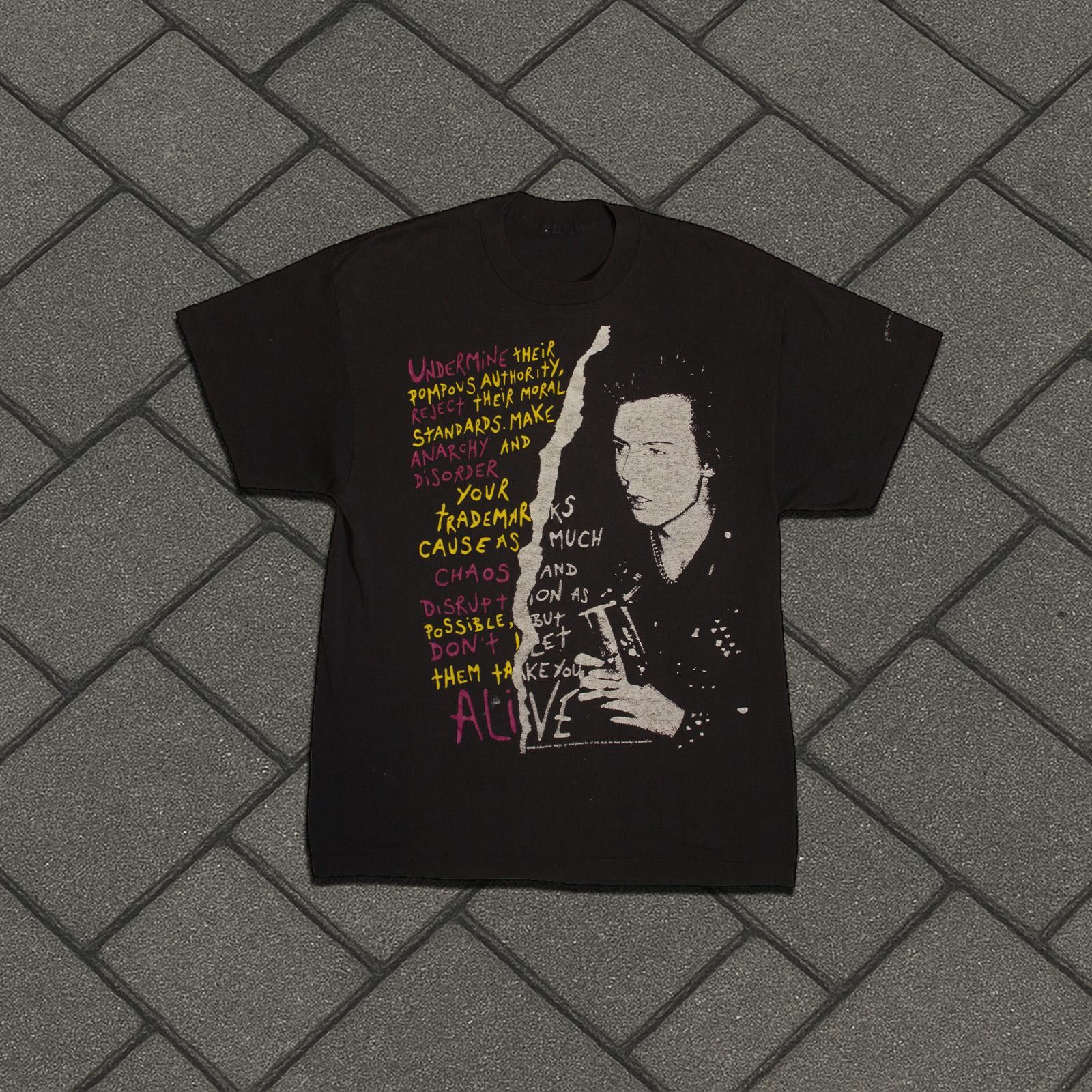 Vintage 1988 Sid Vicious Alive Tee Size US L / EU 52-54 / 3 - 1 Thumbnail