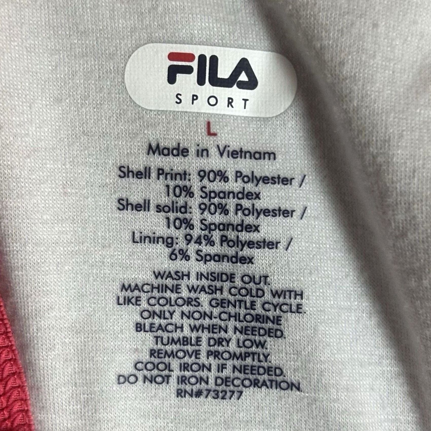 Fila Fila Sport Tank Top Women's Large Activewear Racerback V-Neck Pullover Slim Fit Athletic Shirt Sports Pink Size L / US 10 / IT 46 - 3 Thumbnail