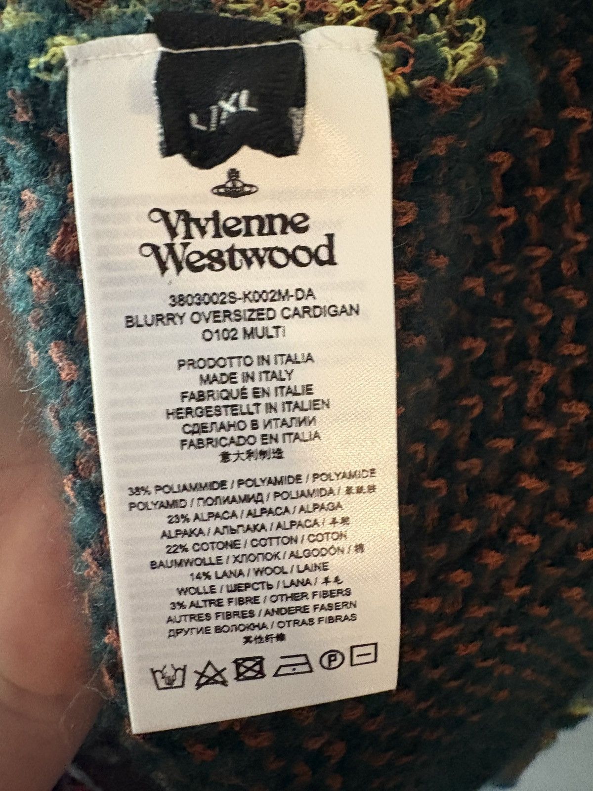 Vivienne Westwood Blurry oversized cardigan Size XL / US 12-14 / IT 48-50 - 5 Thumbnail